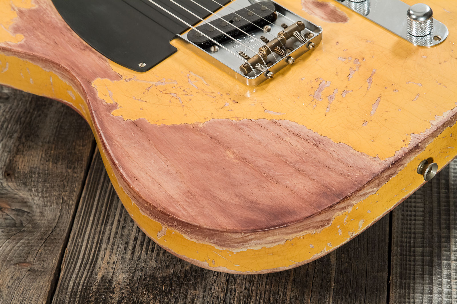 Fender Custom Shop Tele 1952 2s Ht Mn #128066 - Super Heavy Relic Nocaster Blonde - E-Gitarre in Teleform - Variation 5