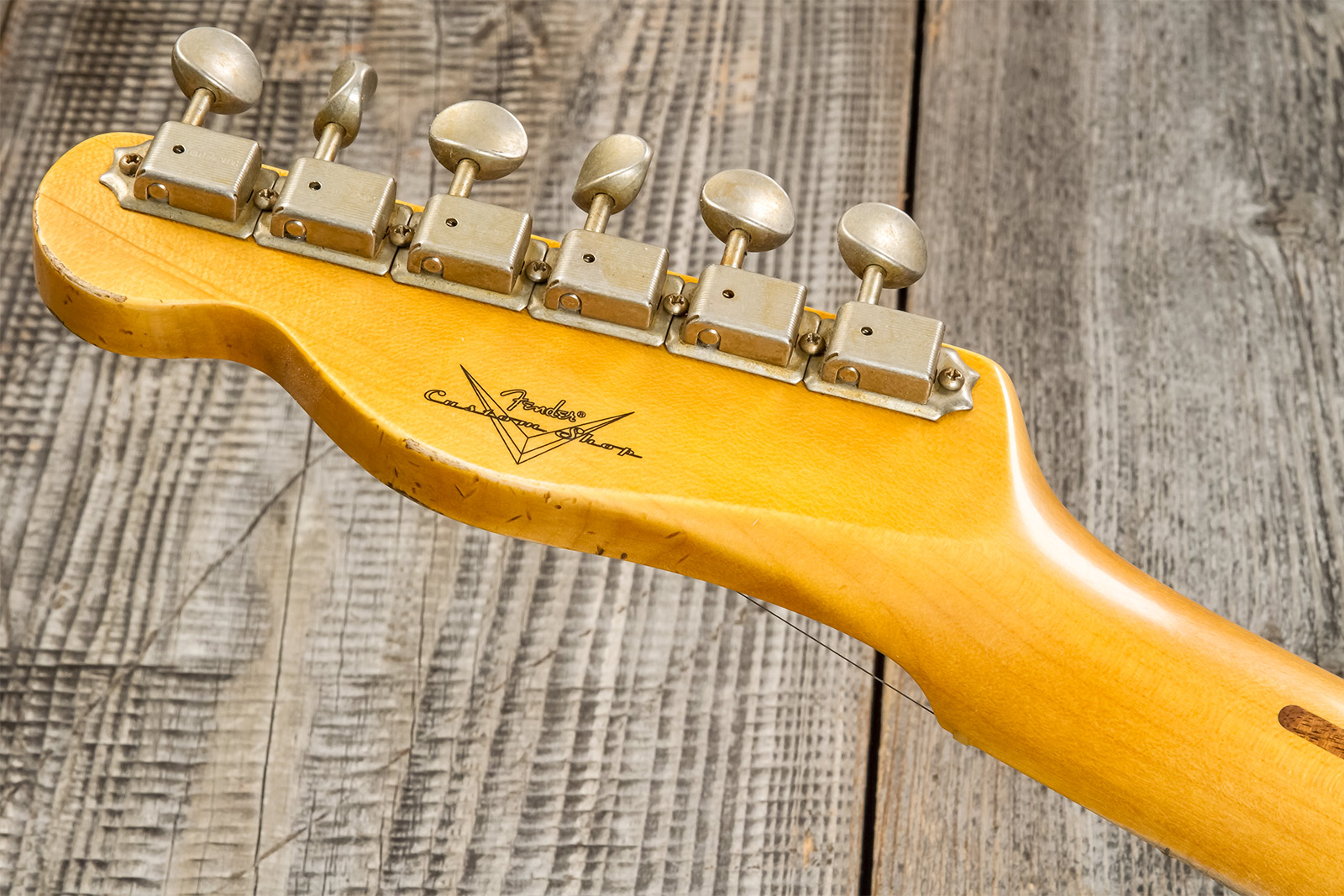 Fender Custom Shop Tele 1952 2s Ht Mn #r135090 - Relic Aged Butterscotch Blonde - E-Gitarre in Teleform - Variation 9