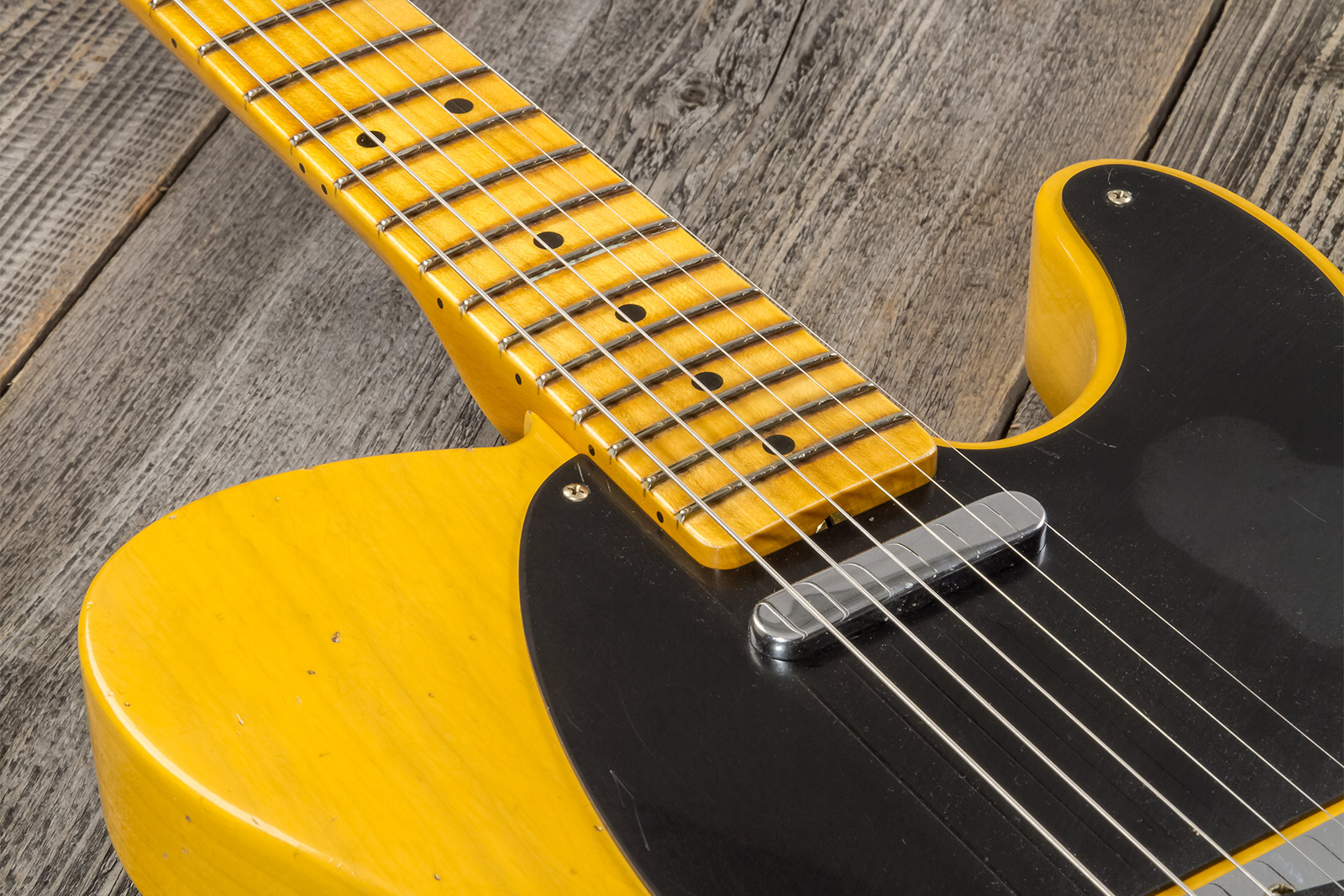 Fender Custom Shop Tele 1952 2s Ht Mn #r135090 - Relic Aged Butterscotch Blonde - E-Gitarre in Teleform - Variation 5