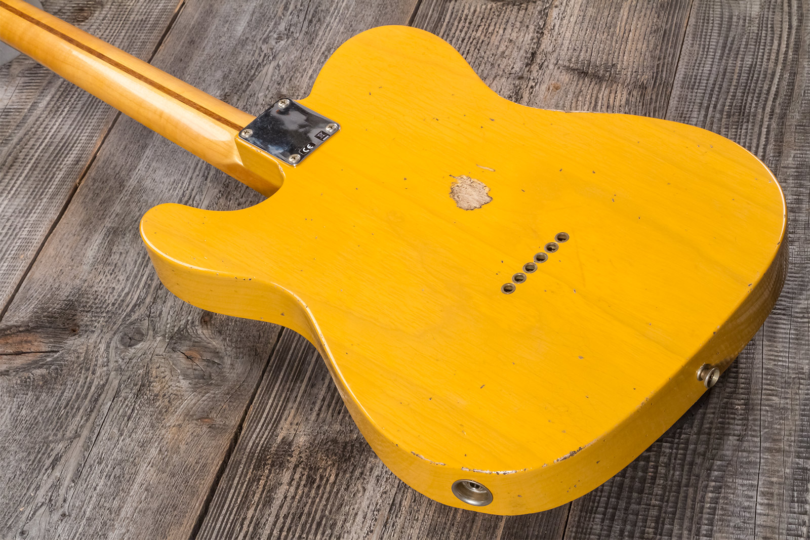 Fender Custom Shop Tele 1952 2s Ht Mn #r135090 - Relic Aged Butterscotch Blonde - E-Gitarre in Teleform - Variation 6