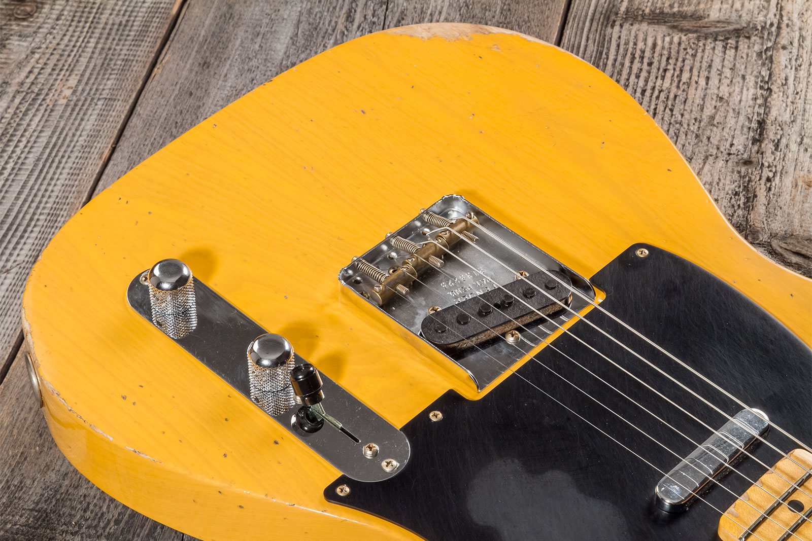 Fender Custom Shop Tele 1952 2s Ht Mn #r135225 - Relic Aged Buttercotch Blonde - E-Gitarre in Teleform - Variation 3