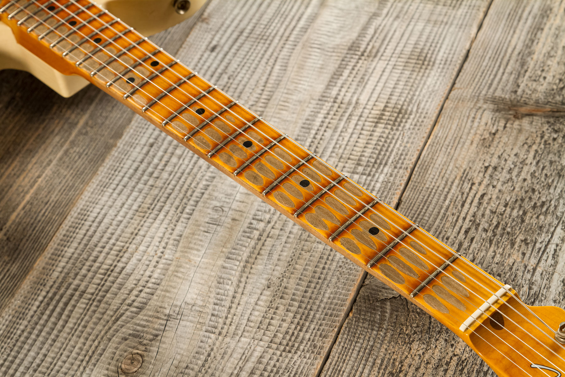 Fender Custom Shop Tele 1952 2s Ht Mn #r136384 - Heavy Relic Natural Blonde - E-Gitarre in Teleform - Variation 5