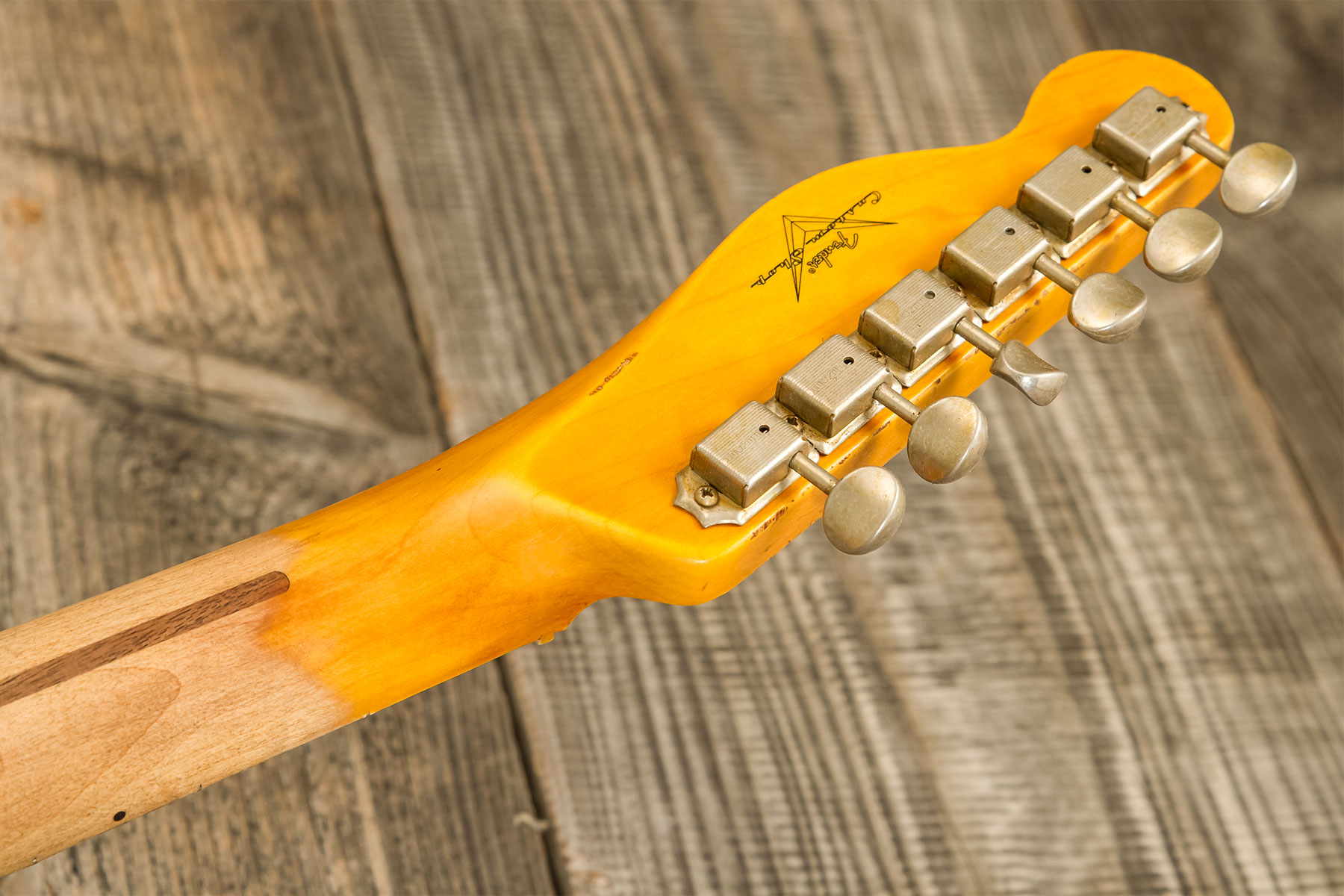Fender Custom Shop Tele 1952 2s Ht Mn #r138660 - Heavy Relic Butterscotch Blonde - E-Gitarre in Teleform - Variation 9