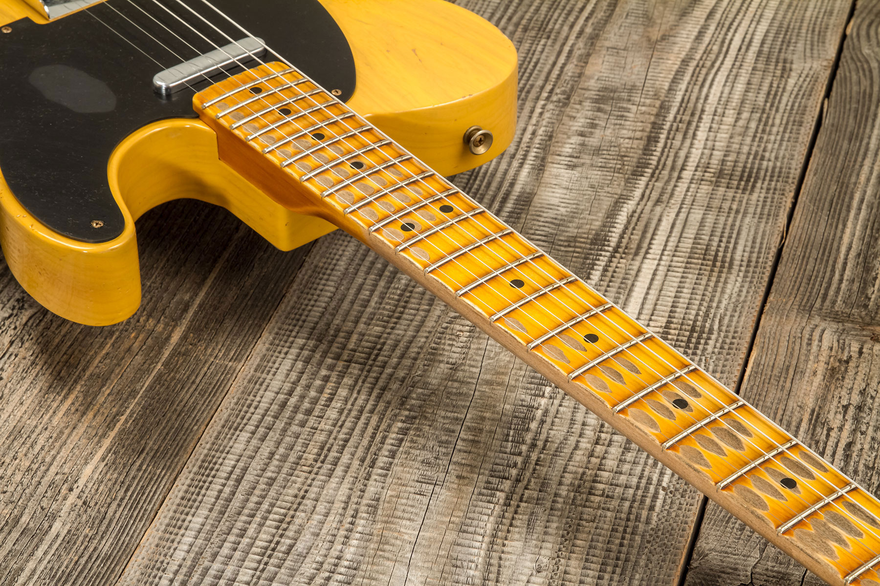 Fender Custom Shop Tele 1952 2s Ht Mn #r138660 - Heavy Relic Butterscotch Blonde - E-Gitarre in Teleform - Variation 4