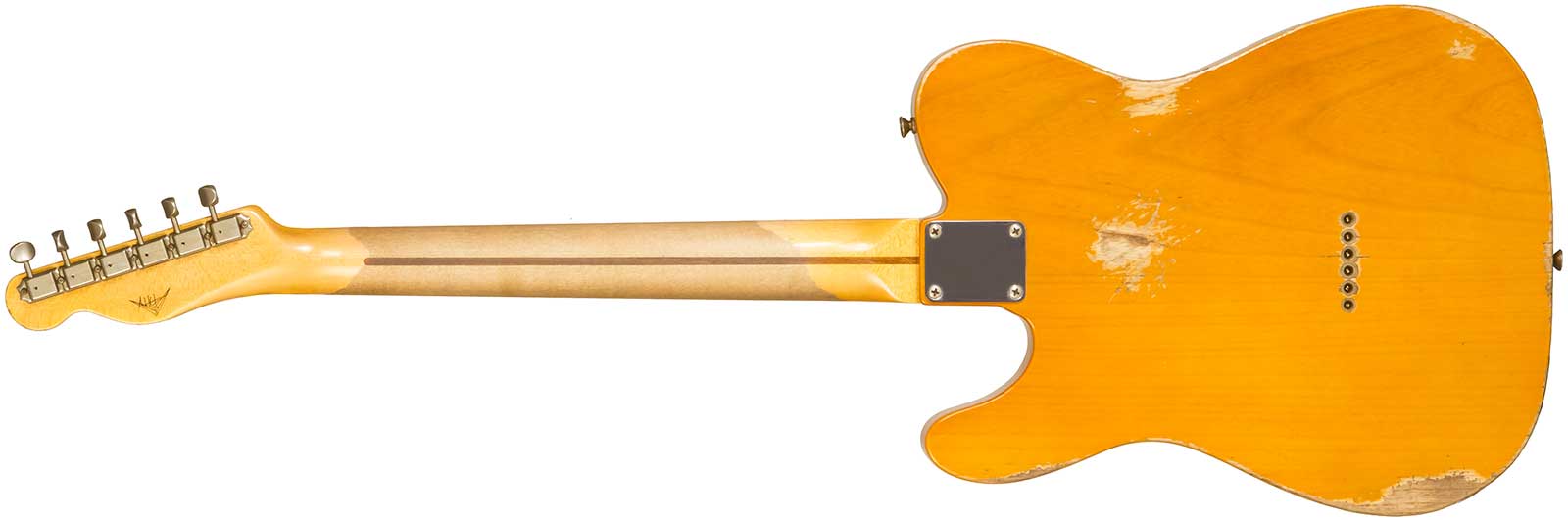 Fender Custom Shop Tele 1952 Masterbuilt A.hicks 2s Ht Mn #r126811 - Relic Smoked Butterscotch Blonde - E-Gitarre in Teleform - Variation 1