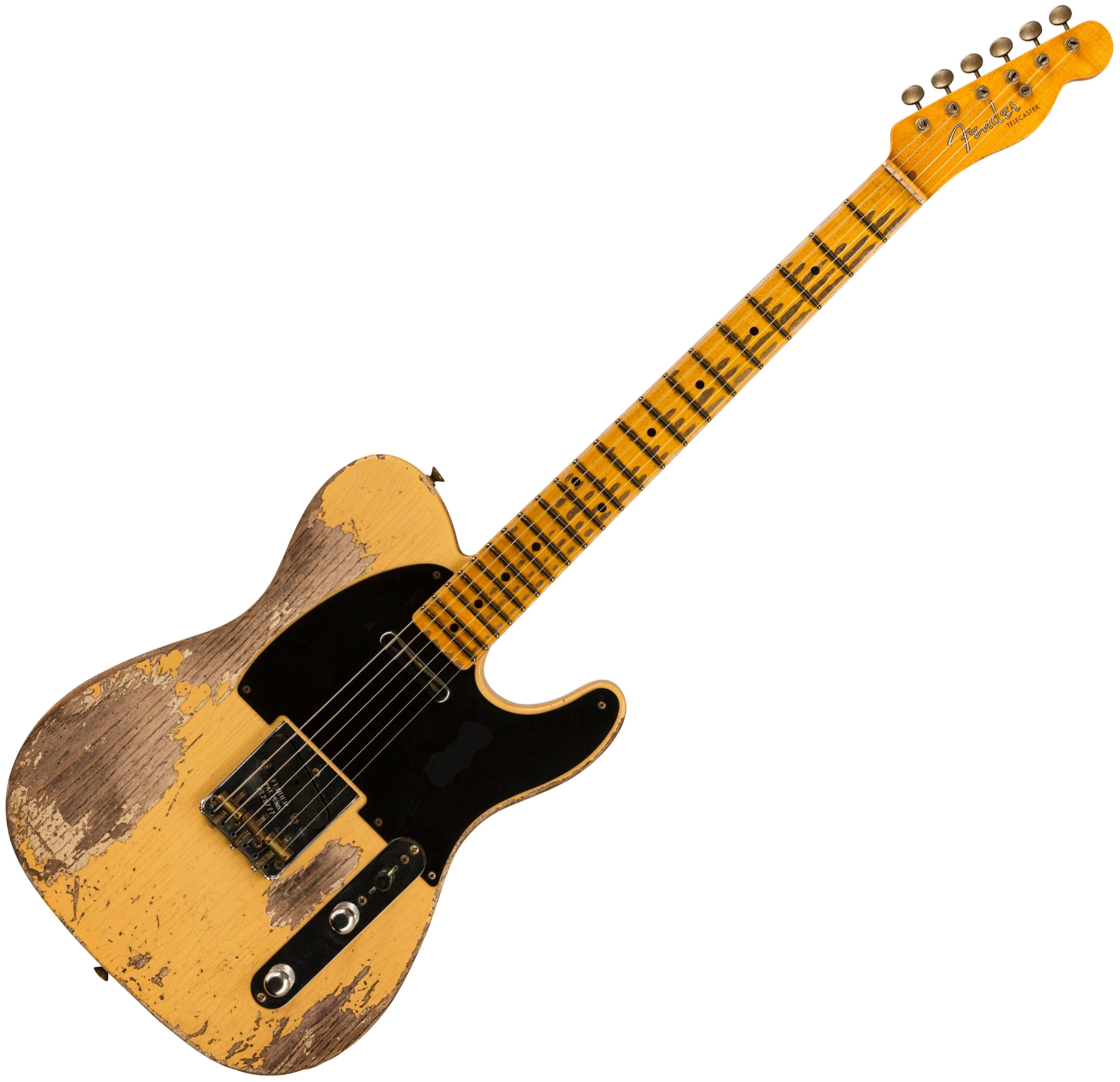 Fender Custom Shop Tele 1953 2s Ht Mn #126760 - Super Heavy Relic Natural Blonde - E-Gitarre in Str-Form - Variation 1