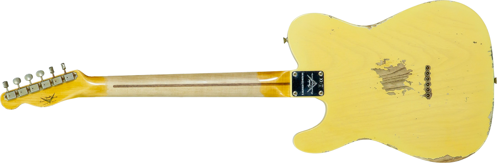 Fender Custom Shop Tele 1953 2s Ht Mn #r126760 - Heavy Relic Nocaster Blonde - E-Gitarre in Teleform - Variation 1