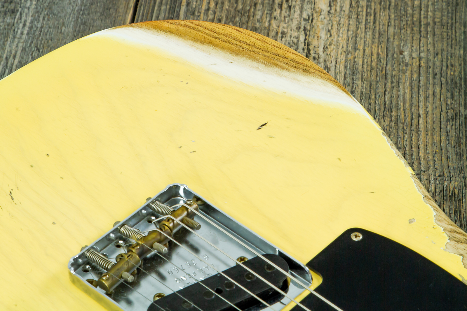 Fender Custom Shop Tele 1953 2s Ht Mn #r126760 - Heavy Relic Nocaster Blonde - E-Gitarre in Teleform - Variation 3