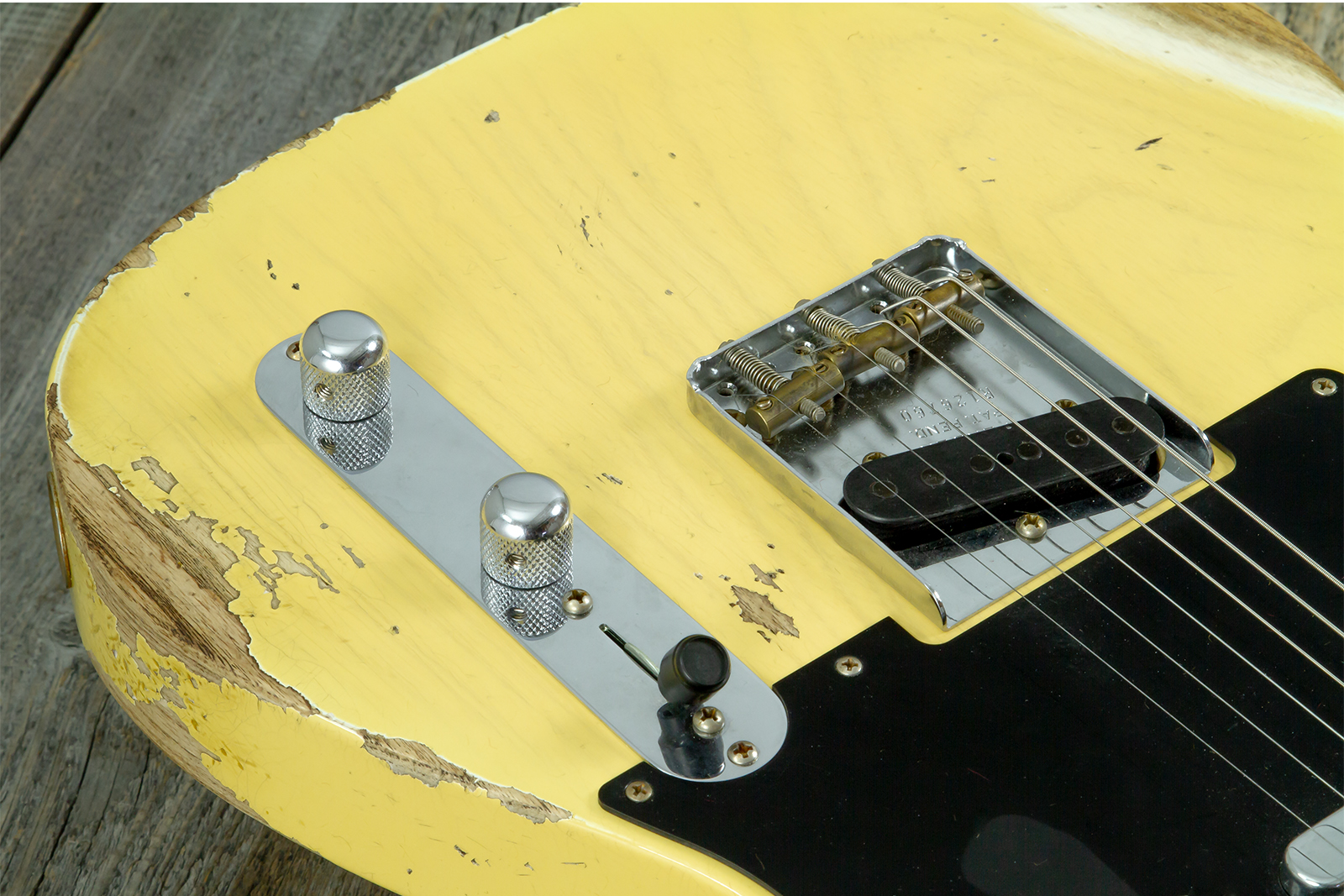 Fender Custom Shop Tele 1953 2s Ht Mn #r126760 - Heavy Relic Nocaster Blonde - E-Gitarre in Teleform - Variation 4