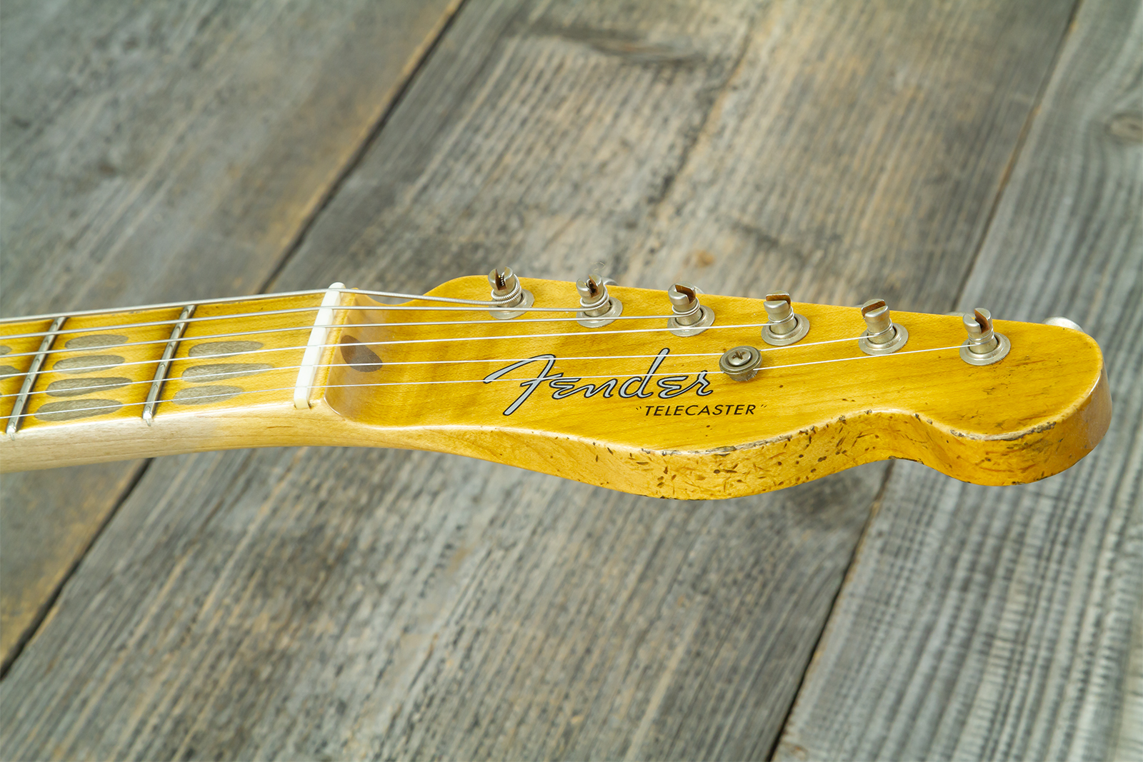 Fender Custom Shop Tele 1953 2s Ht Mn #r126760 - Heavy Relic Nocaster Blonde - E-Gitarre in Teleform - Variation 7
