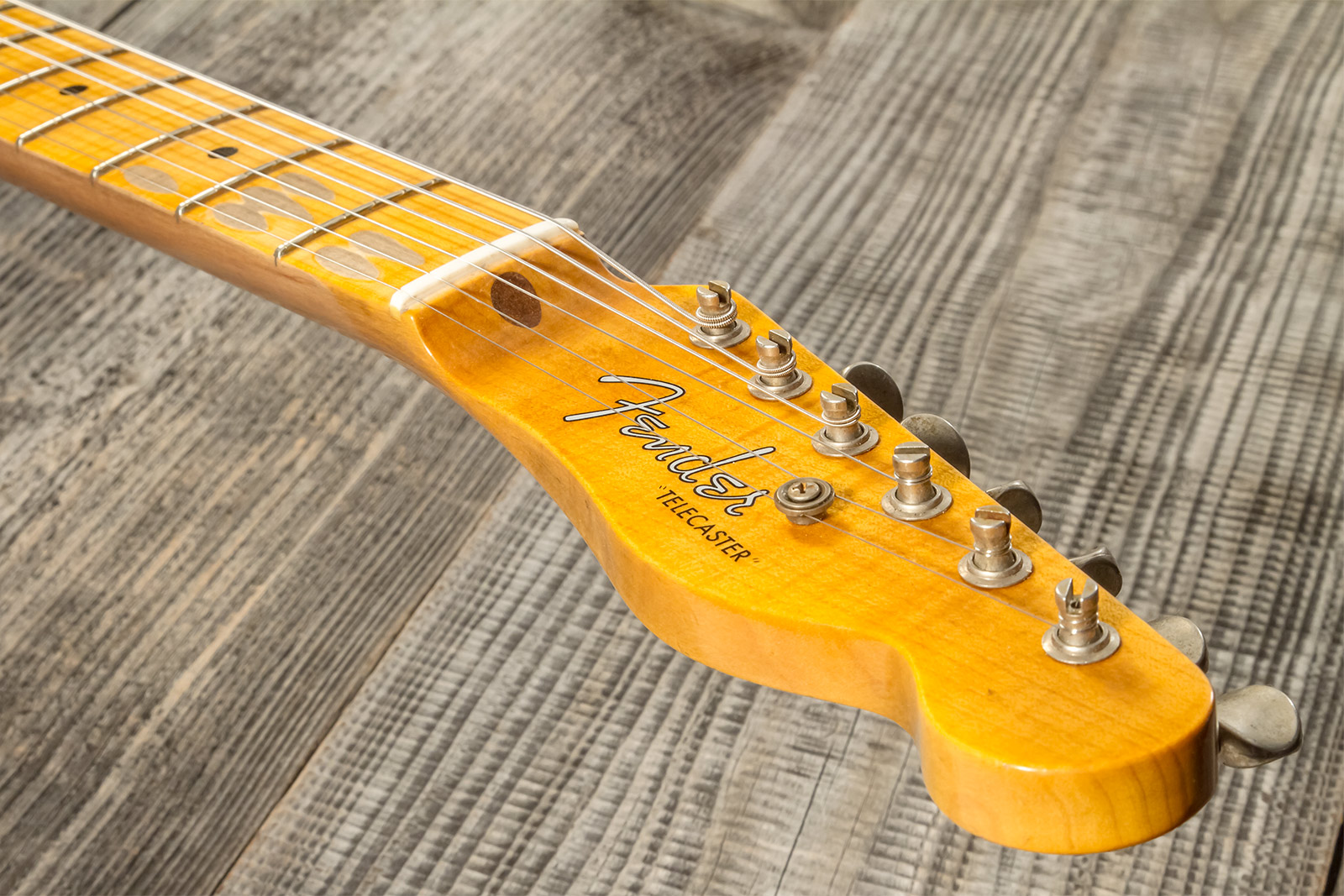 Fender Custom Shop Tele 1953 2s Ht Mn #r126793 - Journeyman Relic Aged Nocaster Blonde - E-Gitarre in Teleform - Variation 9