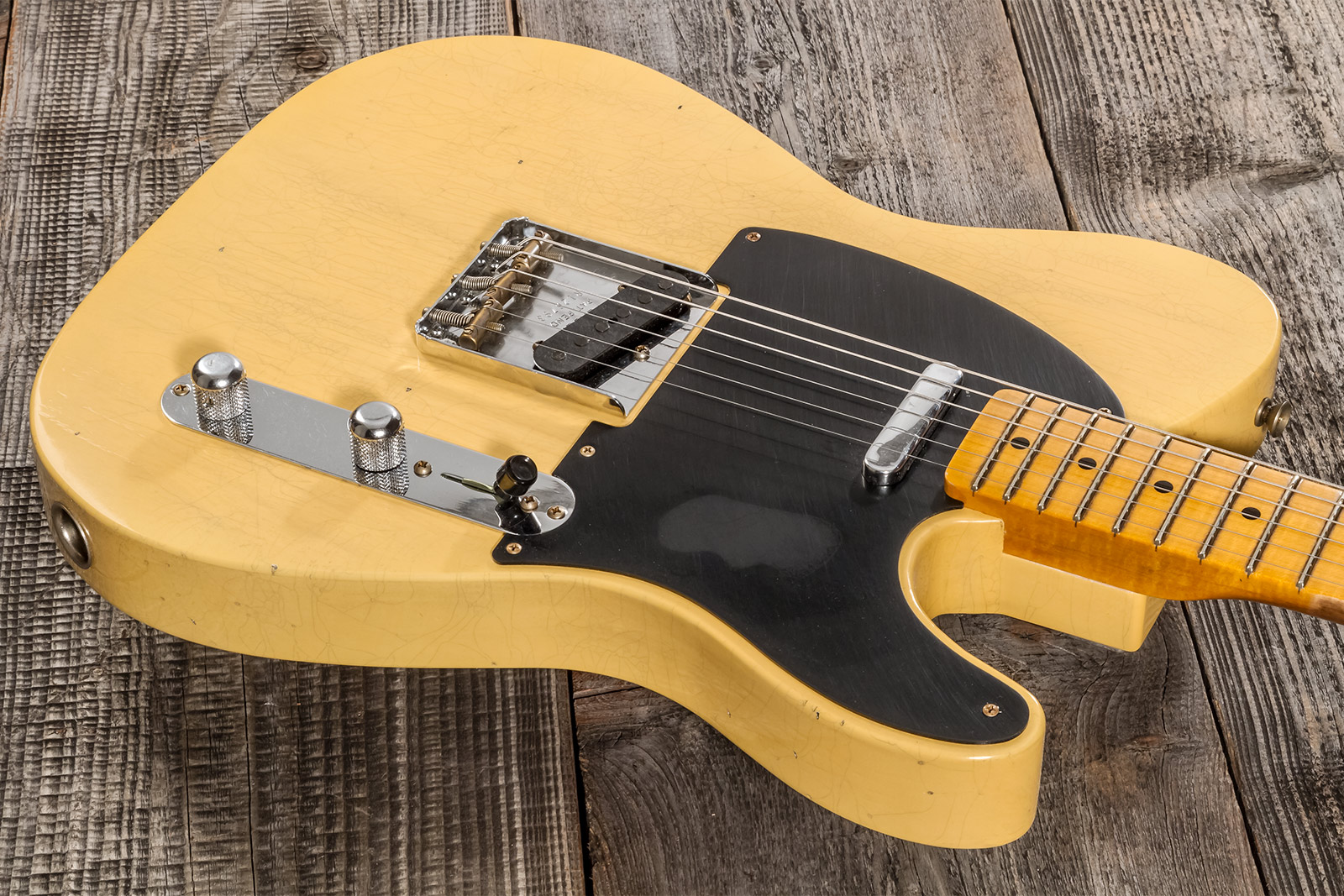 Fender Custom Shop Tele 1953 2s Ht Mn #r126793 - Journeyman Relic Aged Nocaster Blonde - E-Gitarre in Teleform - Variation 2