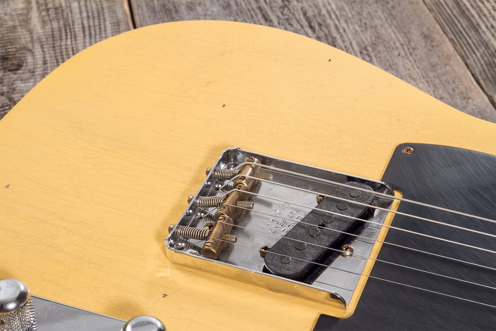 Fender Custom Shop Tele 1953 2s Ht Mn #r126793 - Journeyman Relic Aged Nocaster Blonde - E-Gitarre in Teleform - Variation 4