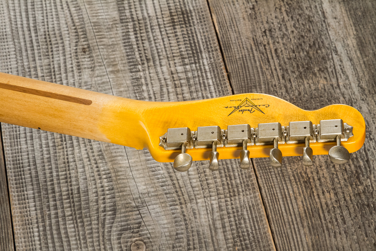 Fender Custom Shop Tele 1953 2s Ht Mn #r128606 - Journeyman Relic Aged Nocaster Blonde - E-Gitarre in Teleform - Variation 8