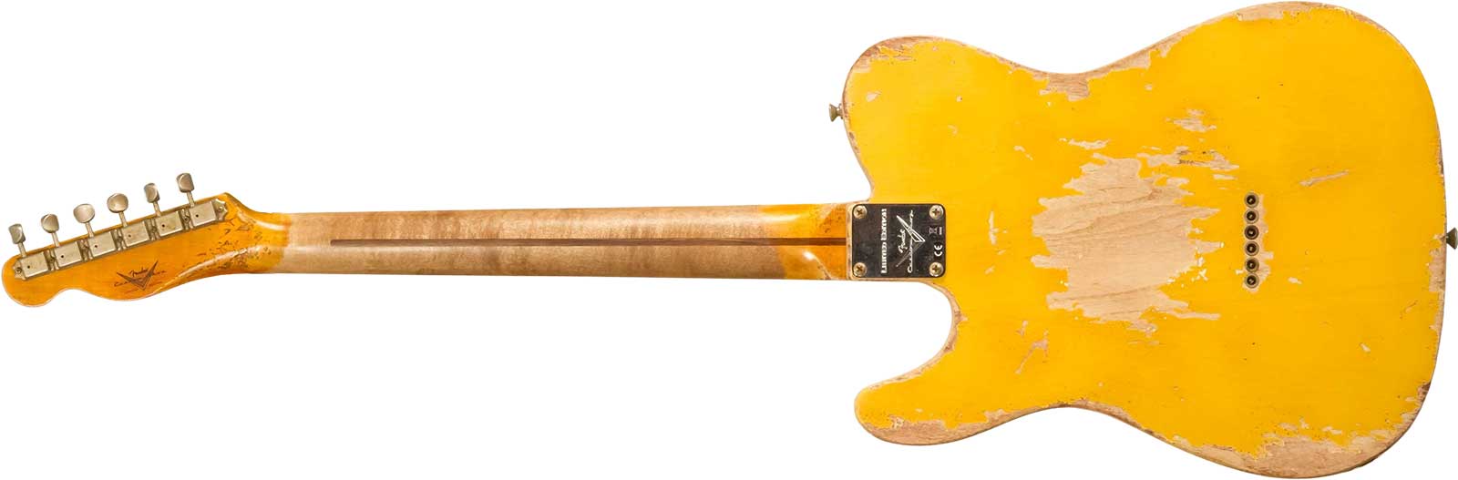 Fender Custom Shop Tele 1953 2s Ht Mn #r128654 - Super Heavy Relic Natural Blonde - E-Gitarre in Str-Form - Variation 11