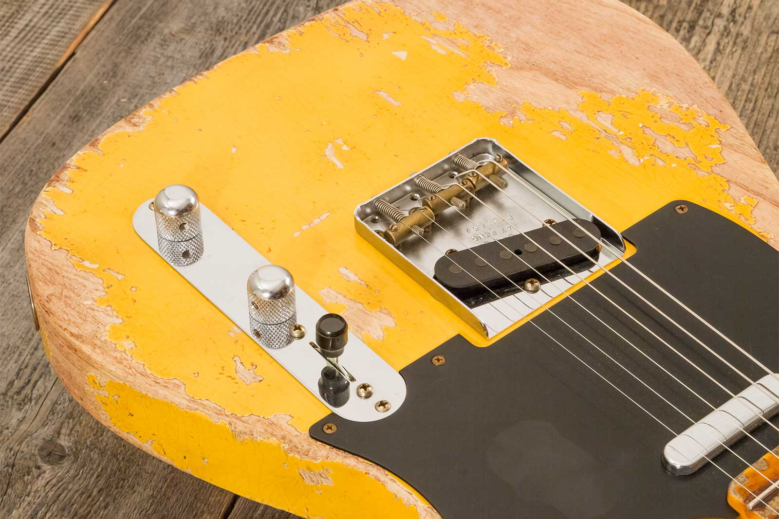 Fender Custom Shop Tele 1953 2s Ht Mn #r128654 - Super Heavy Relic Natural Blonde - E-Gitarre in Str-Form - Variation 2