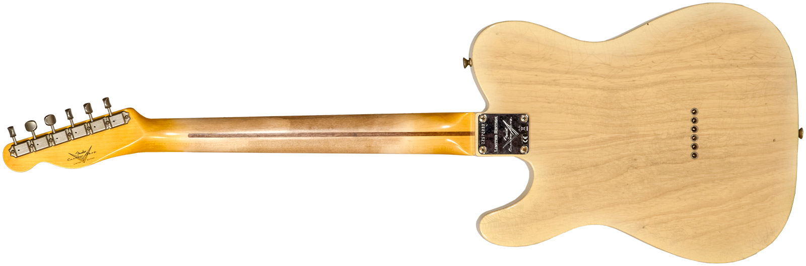 Fender Custom Shop Tele 1955 2s Ht Mn #cz570232 - Journeyman Relic Natural Blonde - E-Gitarre in Teleform - Variation 1