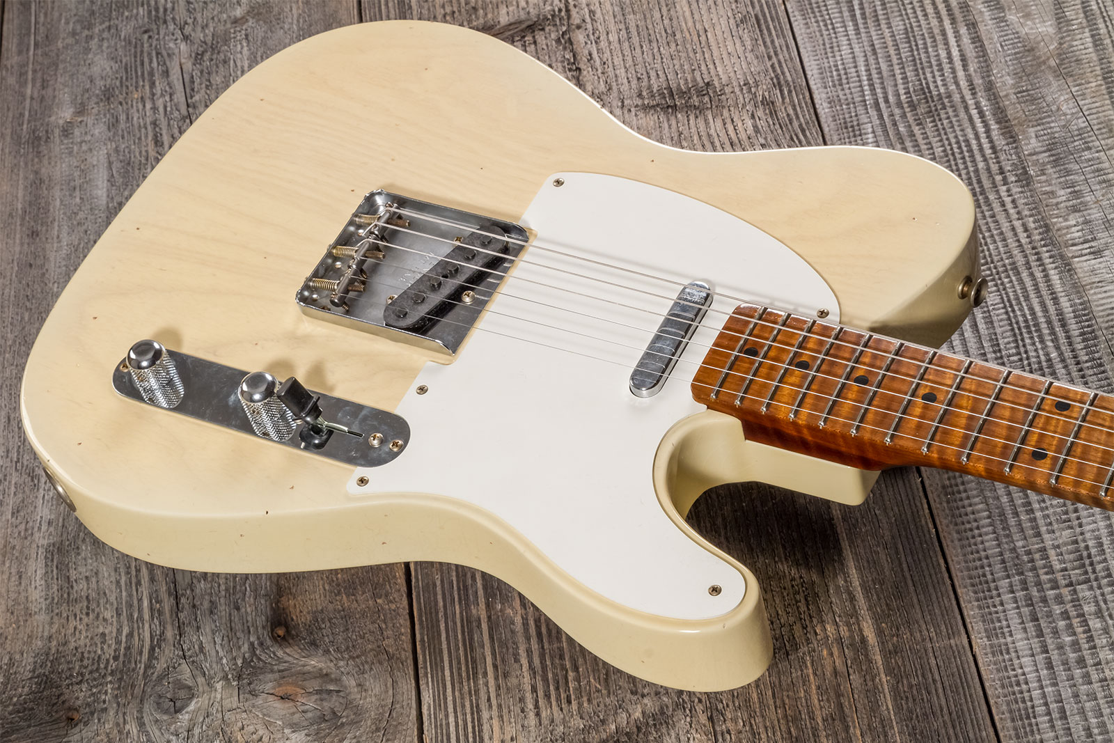 Fender Custom Shop Tele 1955 2s Ht Mn #cz573416 - Journeyman Relic Nocaster Blonde - E-Gitarre in Teleform - Variation 2