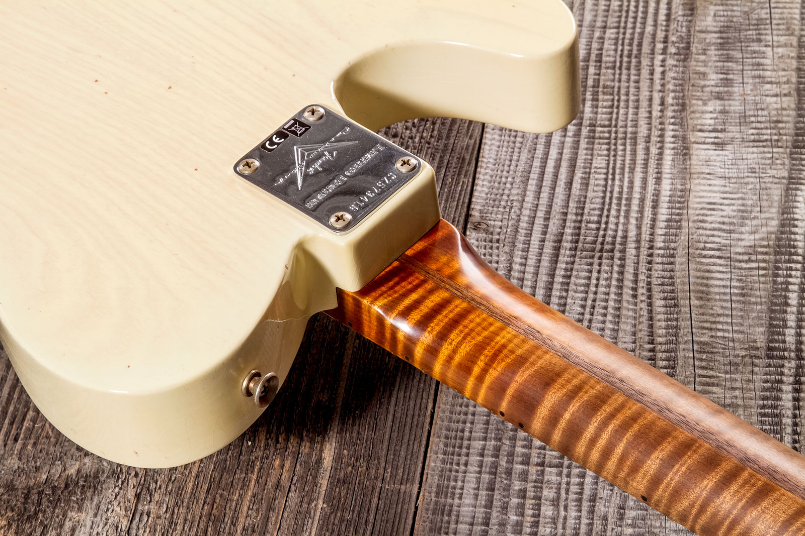 Fender Custom Shop Tele 1955 2s Ht Mn #cz573416 - Journeyman Relic Nocaster Blonde - E-Gitarre in Teleform - Variation 6