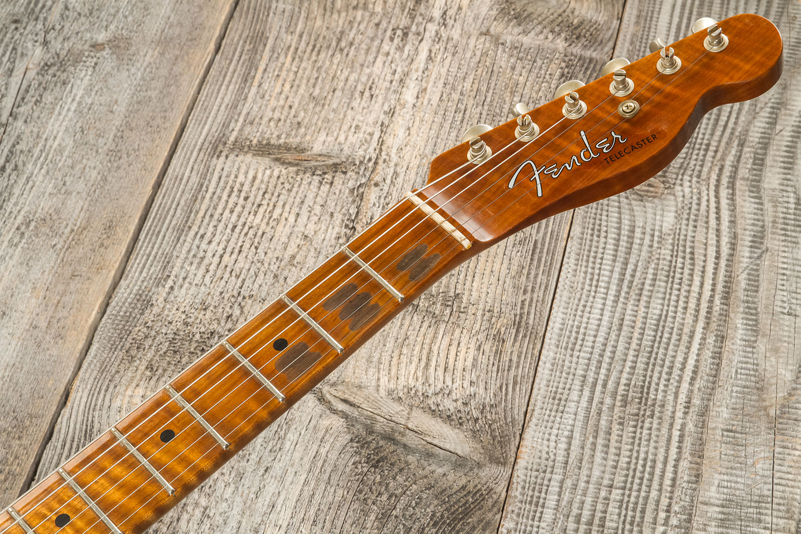 Fender Custom Shop Tele 1955 2s Ht Mn #cz573416 - Journeyman Relic Nocaster Blonde - E-Gitarre in Teleform - Variation 8