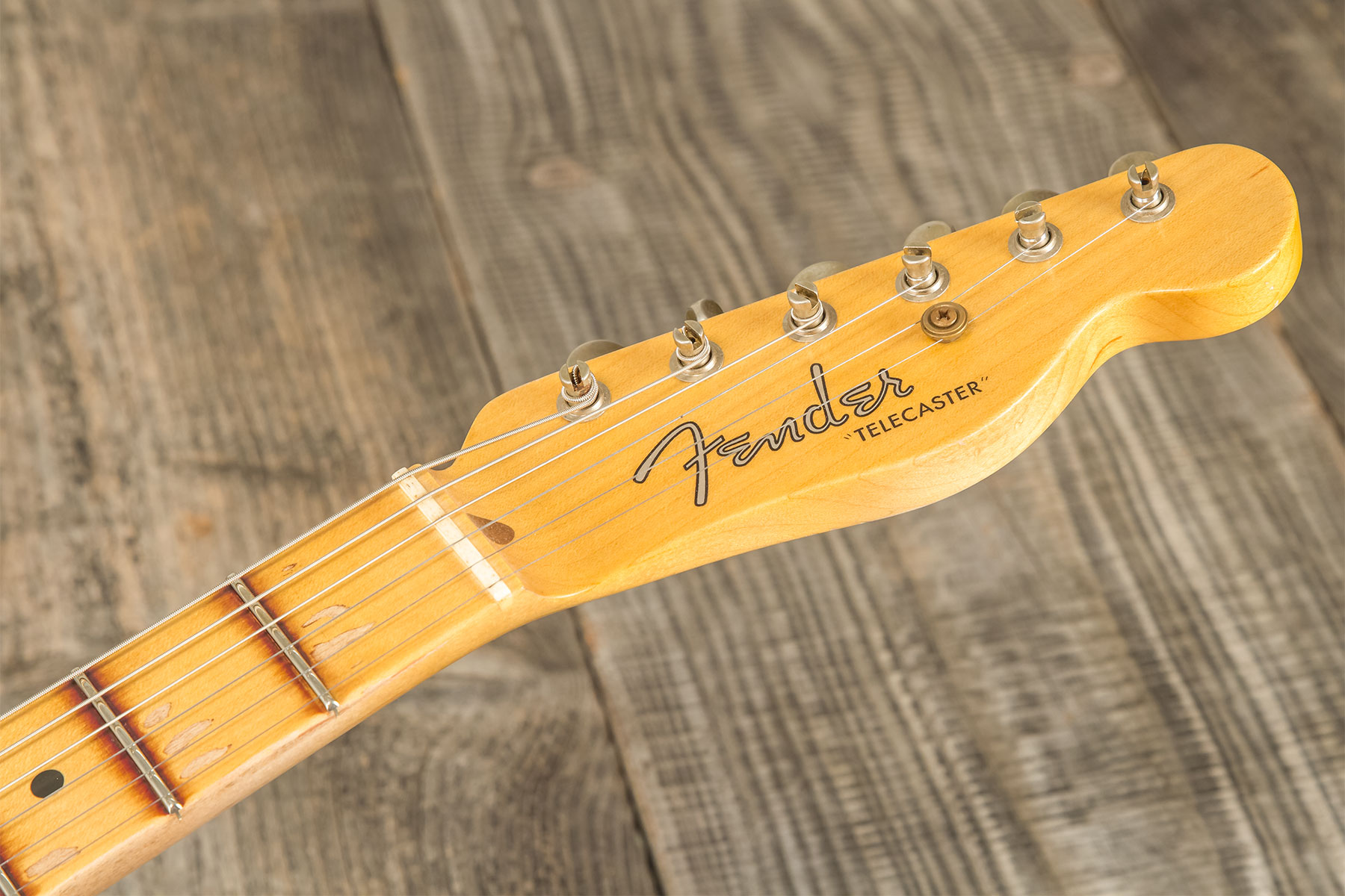 Fender Custom Shop Tele 1955 2s Ht Mn #cz580065 - Journeyman Relic Natural Blonde - E-Gitarre in Str-Form - Variation 9