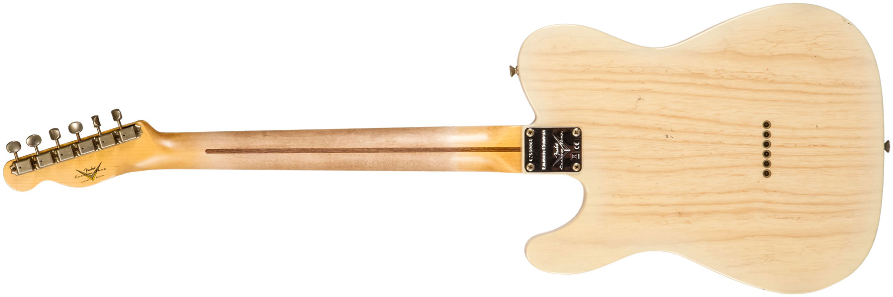 Fender Custom Shop Tele 1955 2s Ht Mn #cz580065 - Journeyman Relic Natural Blonde - E-Gitarre in Str-Form - Variation 1