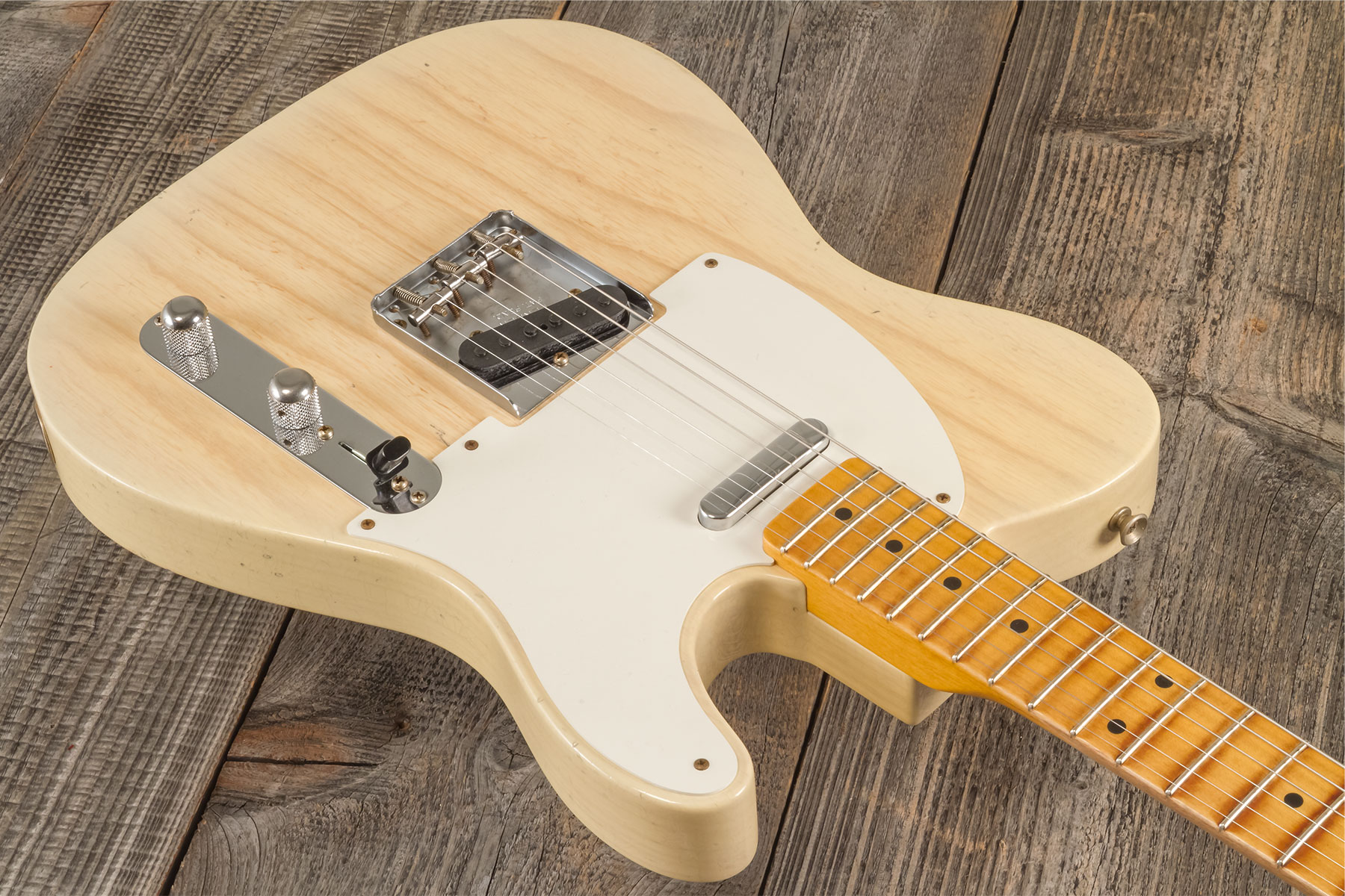 Fender Custom Shop Tele 1955 2s Ht Mn #cz580065 - Journeyman Relic Natural Blonde - E-Gitarre in Str-Form - Variation 2