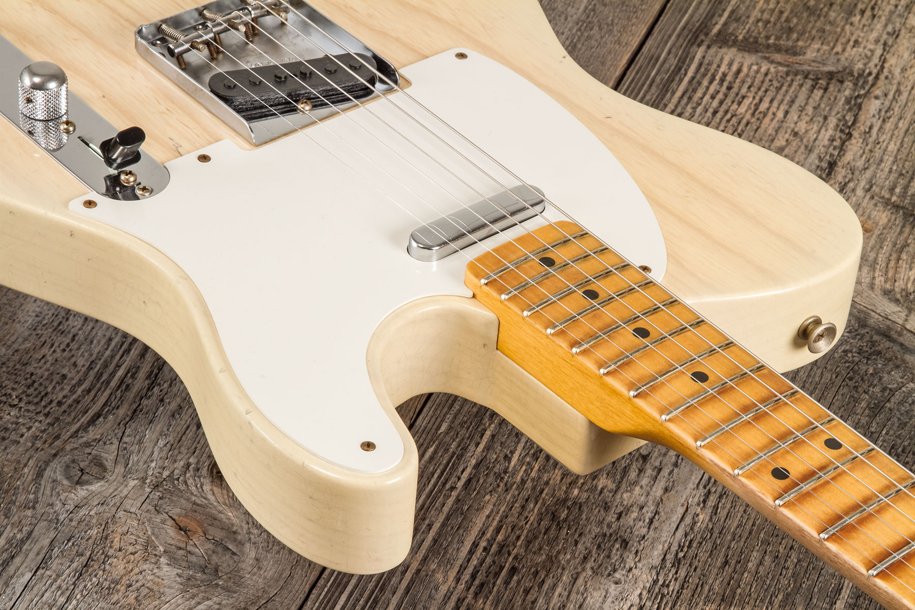 Fender Custom Shop Tele 1955 2s Ht Mn #cz580065 - Journeyman Relic Natural Blonde - E-Gitarre in Str-Form - Variation 4