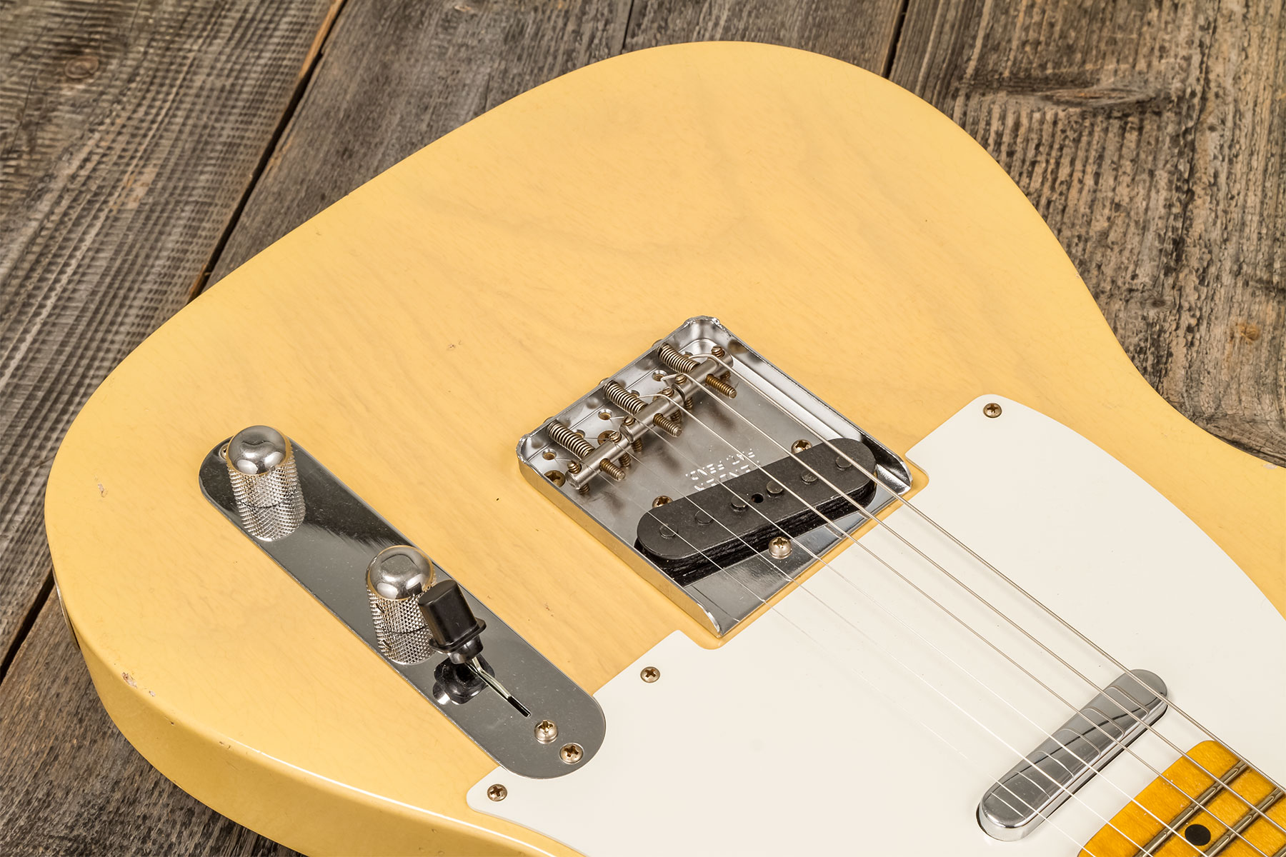 Fender Custom Shop Tele 1955 Ltd 2s Ht Mn #cz579629 - Journeyman Relic Natural Blonde - E-Gitarre in Teleform - Variation 3
