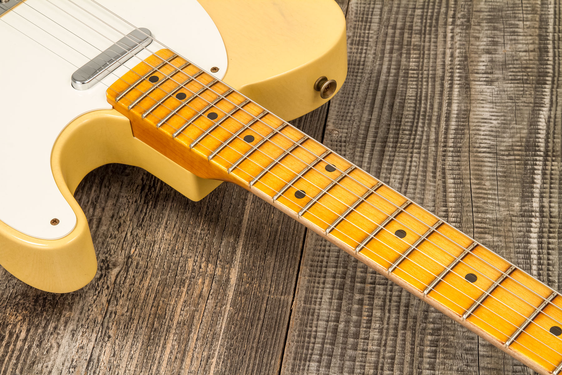 Fender Custom Shop Tele 1955 Ltd 2s Ht Mn #cz579629 - Journeyman Relic Natural Blonde - E-Gitarre in Teleform - Variation 4