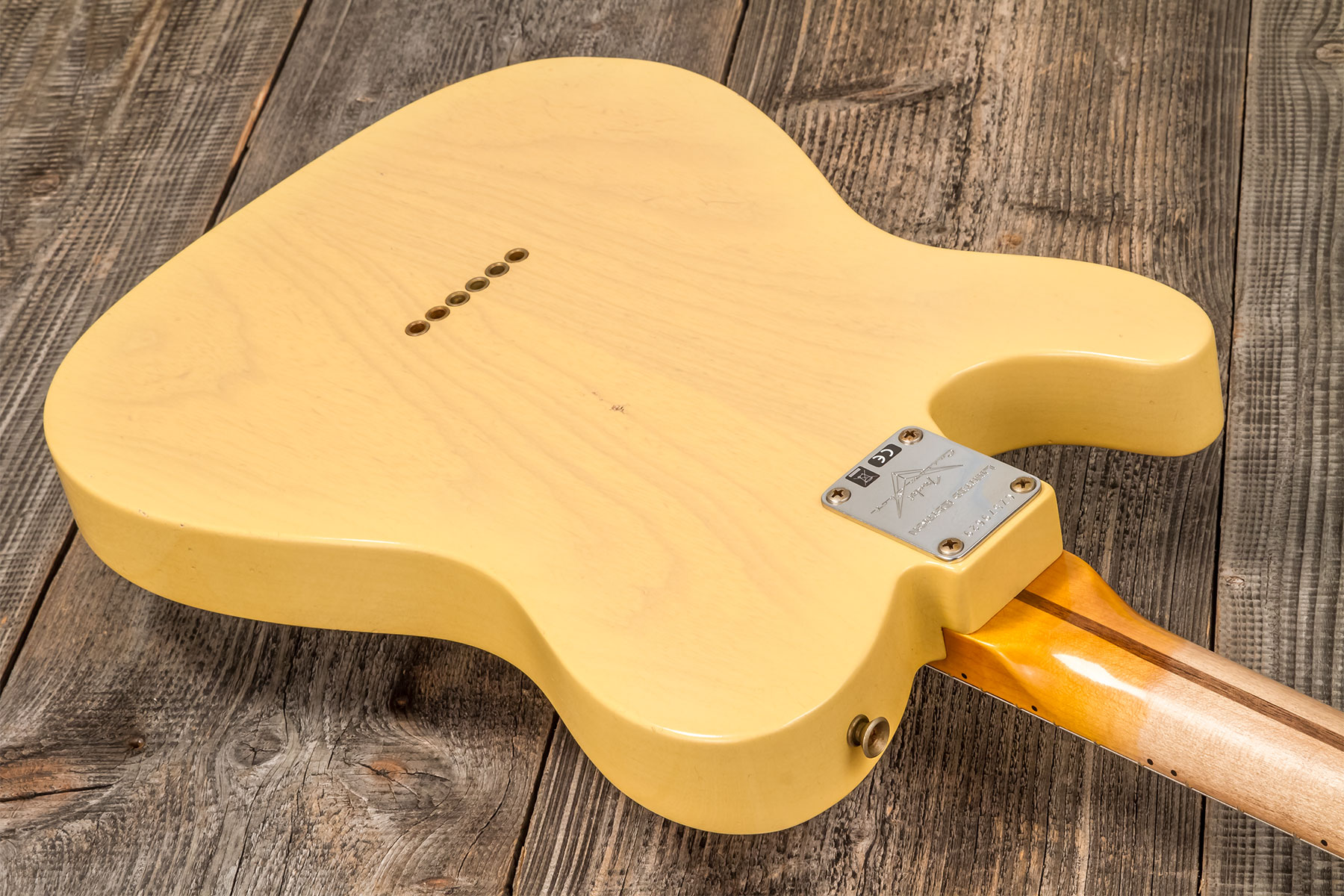 Fender Custom Shop Tele 1955 Ltd 2s Ht Mn #cz579629 - Journeyman Relic Natural Blonde - E-Gitarre in Teleform - Variation 5