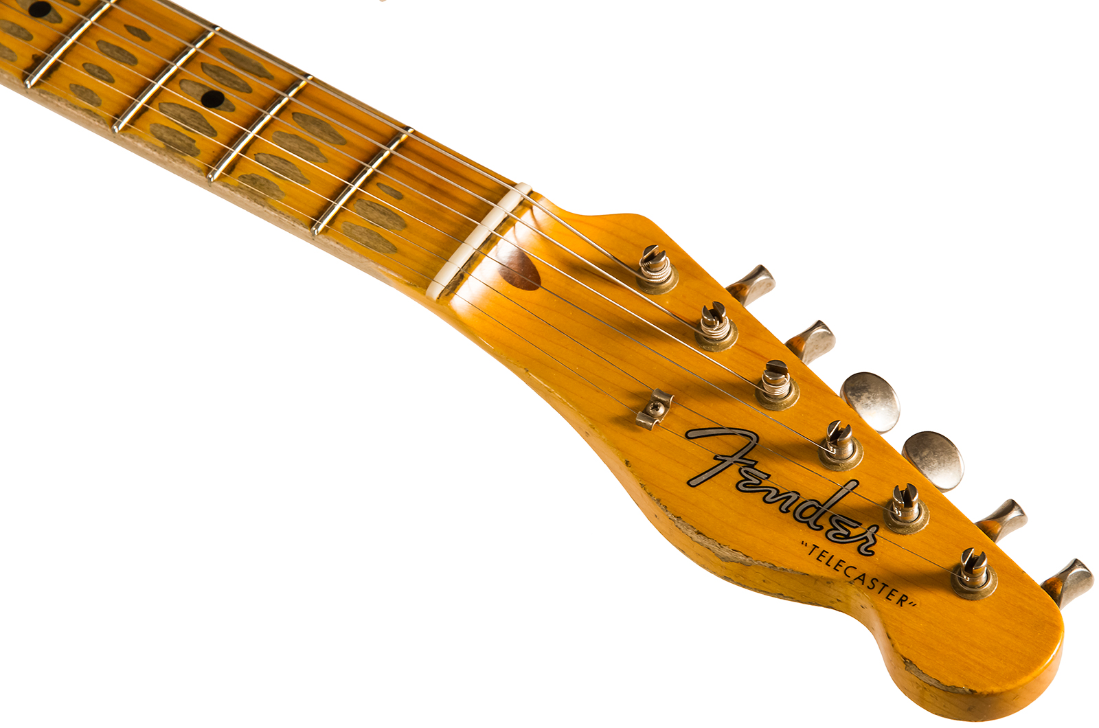 Fender Custom Shop Tele 1958 2s Ht Mn #cz550155 - Heavy Relic Lake Placid Blue - E-Gitarre in Teleform - Variation 4