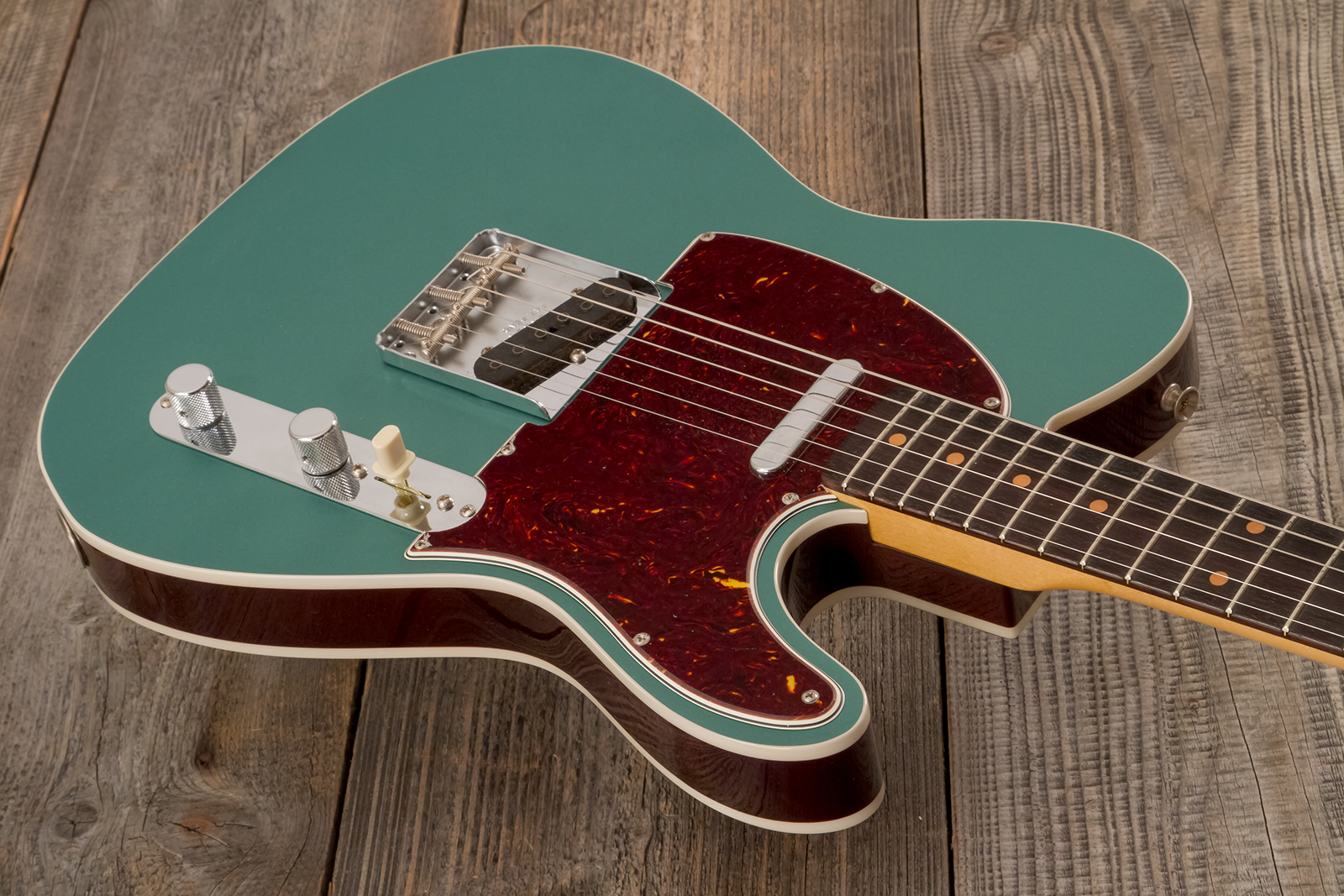 Fender Custom Shop Tele 1959 Custom 2s Ht Rw #r146032 - Time Capsule Sherwood Metallic - E-Gitarre in Teleform - Variation 2