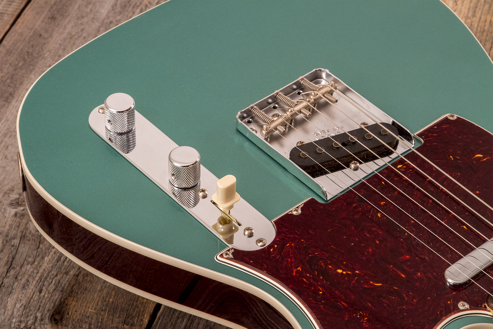 Fender Custom Shop Tele 1959 Custom 2s Ht Rw #r146032 - Time Capsule Sherwood Metallic - E-Gitarre in Teleform - Variation 3