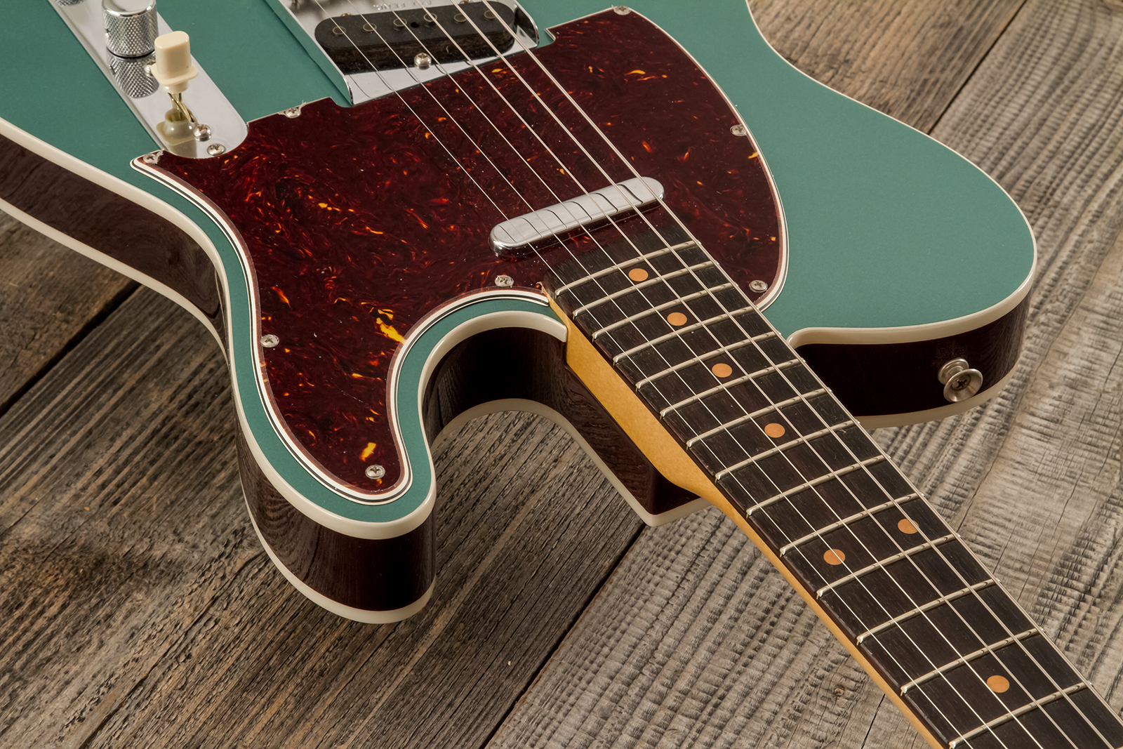 Fender Custom Shop Tele 1959 Custom 2s Ht Rw #r146446 - Time Capsule Sherwood Metallic - E-Gitarre in Teleform - Variation 4