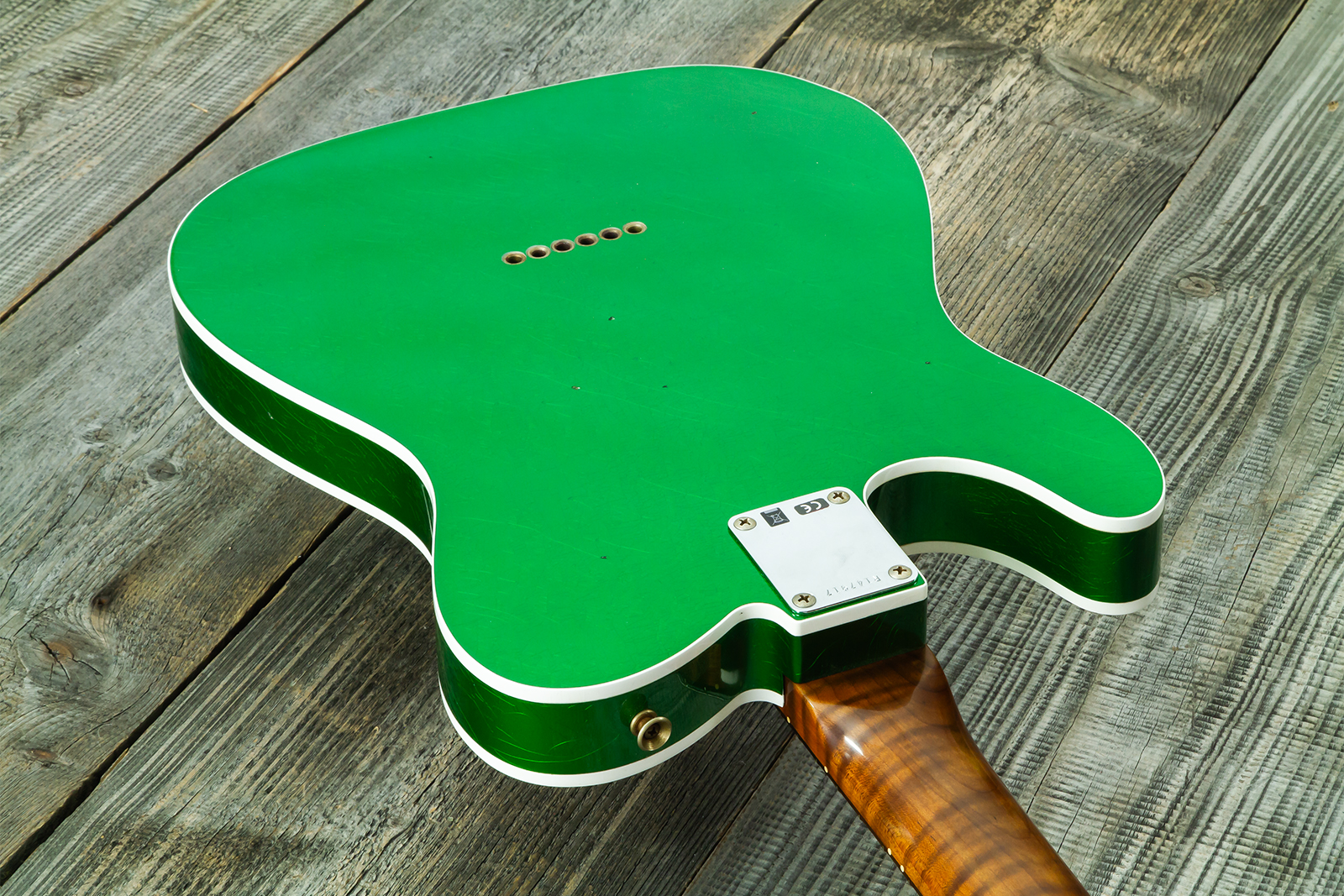 Fender Custom Shop Tele 1959 Vintage Custom 2s Ht Rw #r147917 - Journeyman Relic Candy Green - E-Gitarre in Teleform - Variation 9
