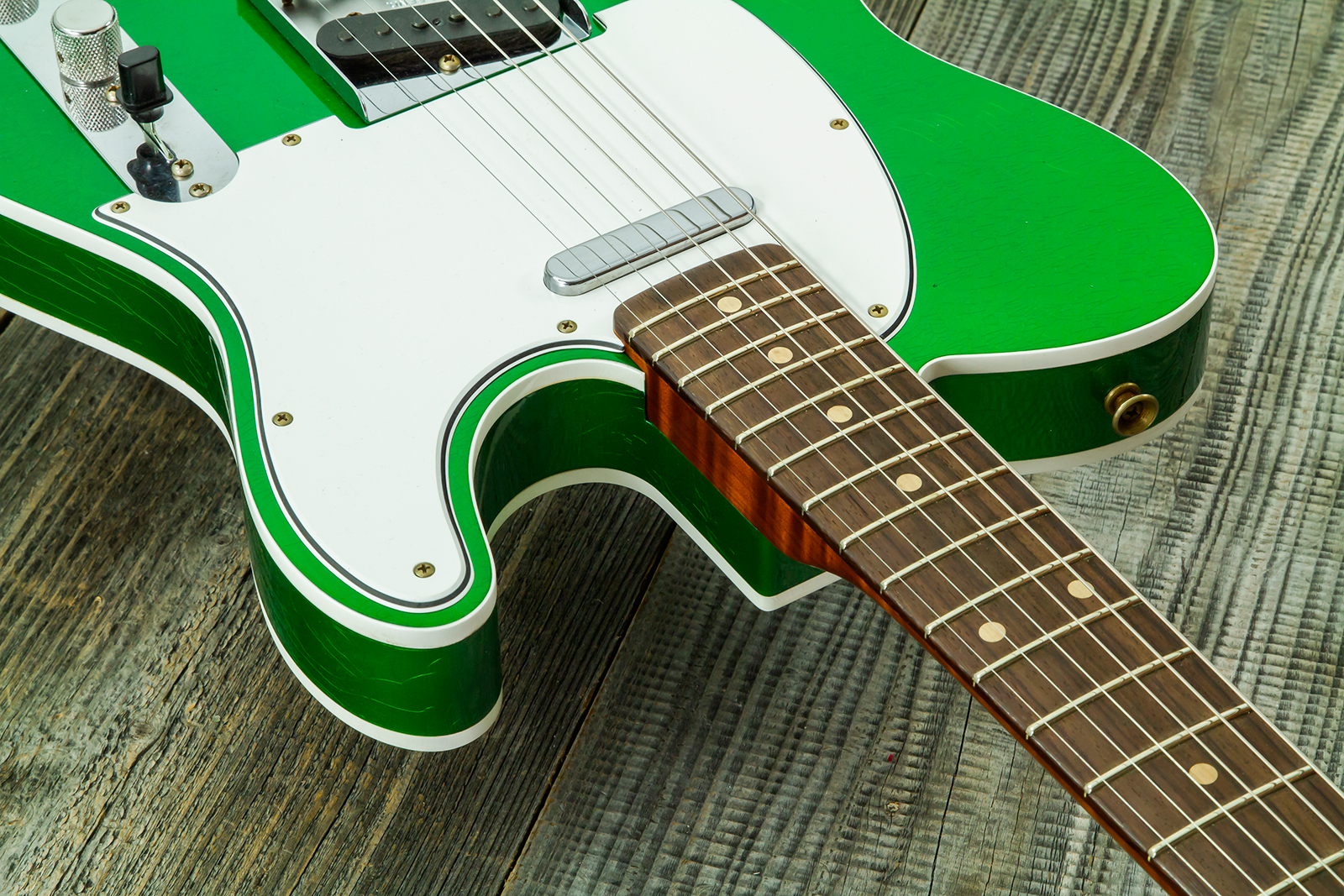 Fender Custom Shop Tele 1959 Vintage Custom 2s Ht Rw #r147917 - Journeyman Relic Candy Green - E-Gitarre in Teleform - Variation 4