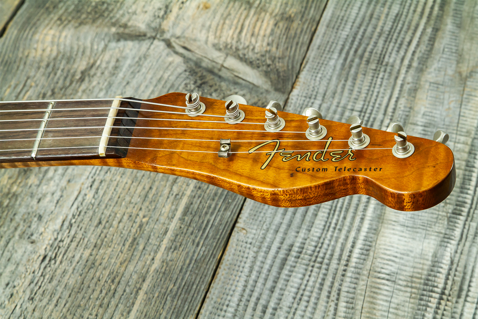 Fender Custom Shop Tele 1959 Vintage Custom 2s Ht Rw #r147917 - Journeyman Relic Candy Green - E-Gitarre in Teleform - Variation 8