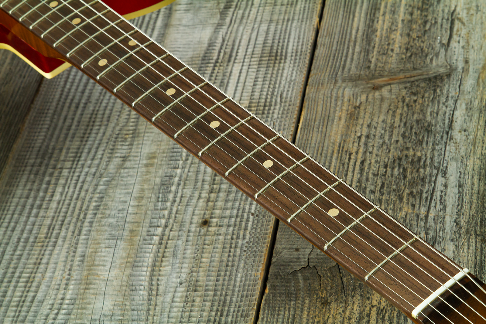 Fender Custom Shop Tele 1959 Vintage Custom 2s Ht Rw #r147953 - Journeyman Relic Candy Apple Red - E-Gitarre in Teleform - Variation 7