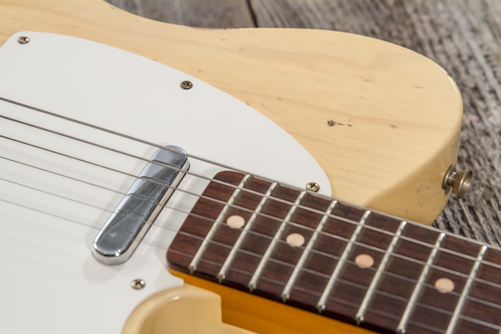 Fender Custom Shop Tele 1960 2s Ht Rw #cz569492 - Relic Natural Blonde - E-Gitarre in Teleform - Variation 5