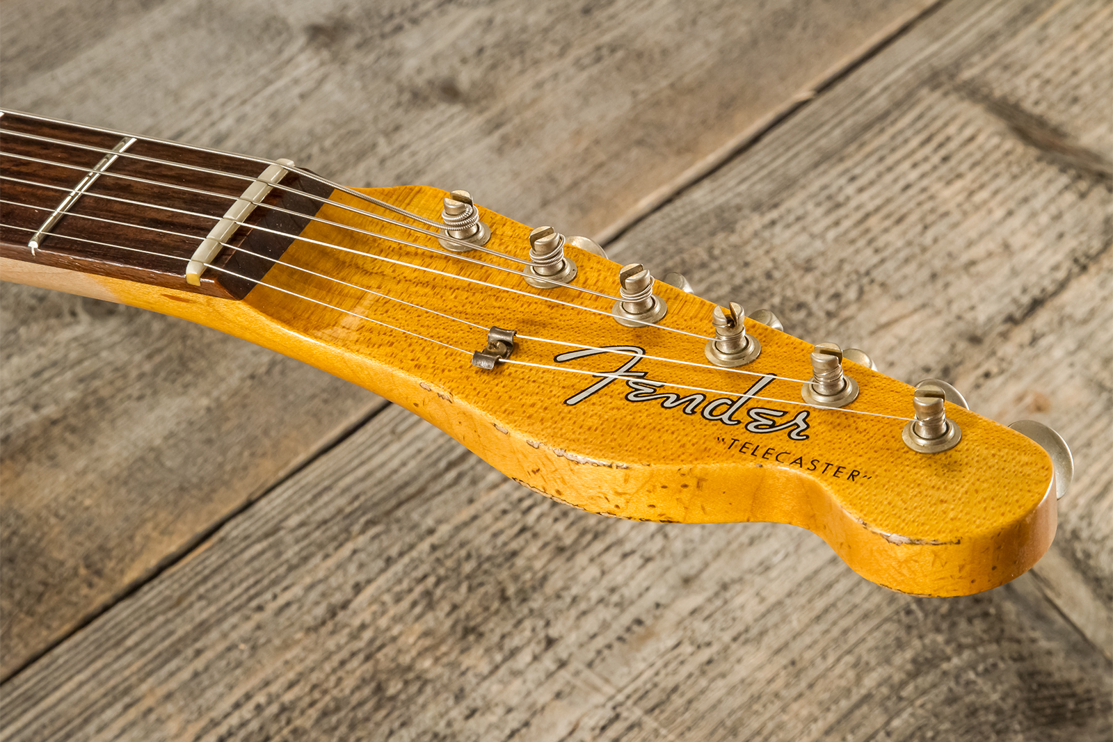 Fender Custom Shop Tele 1960 2s Ht Rw - Heavy Relic Chocolate 3-color Sunburst - E-Gitarre in Teleform - Variation 12