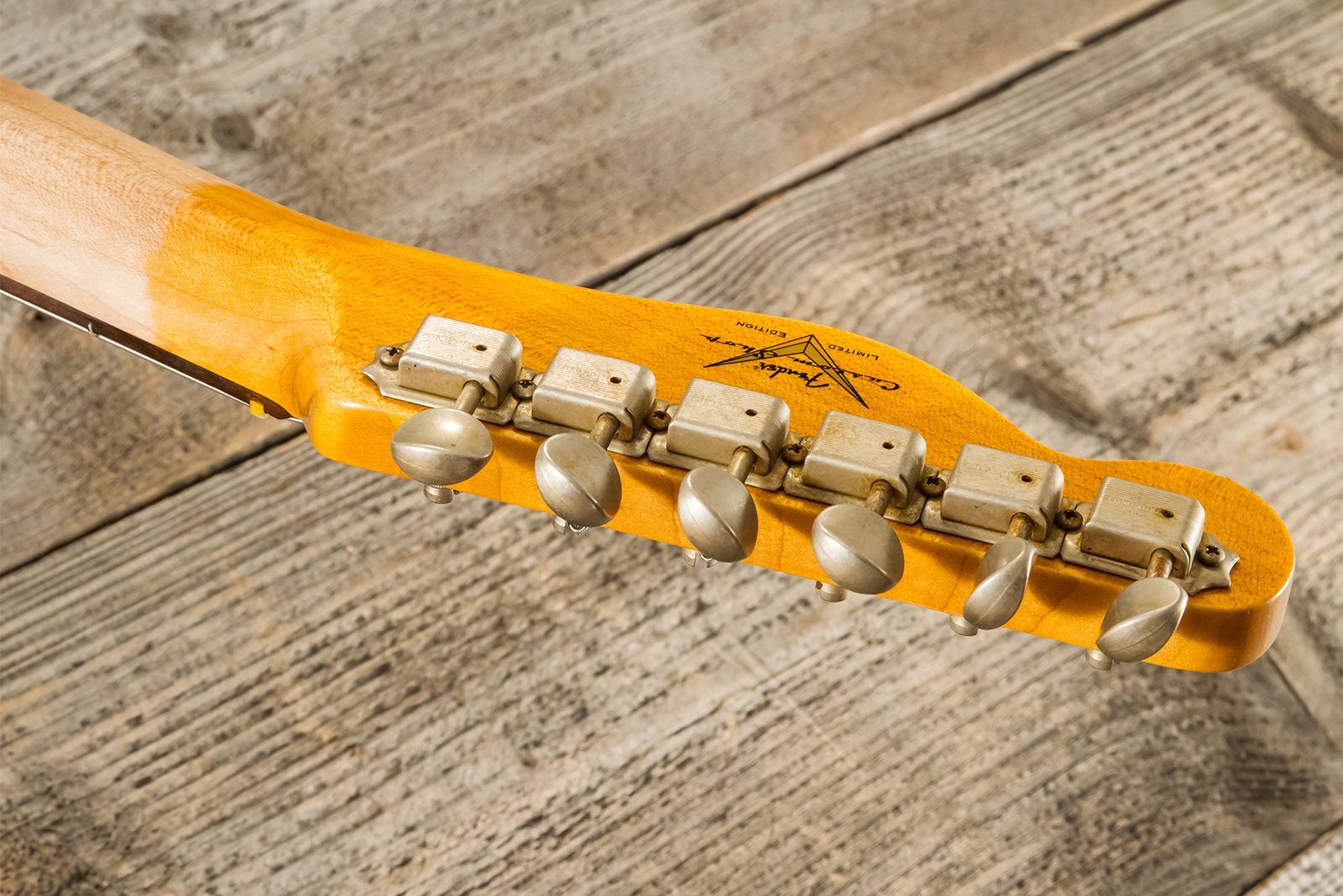Fender Custom Shop Tele 1960 2s Ht Rw - Heavy Relic Chocolate 3-color Sunburst - E-Gitarre in Teleform - Variation 16