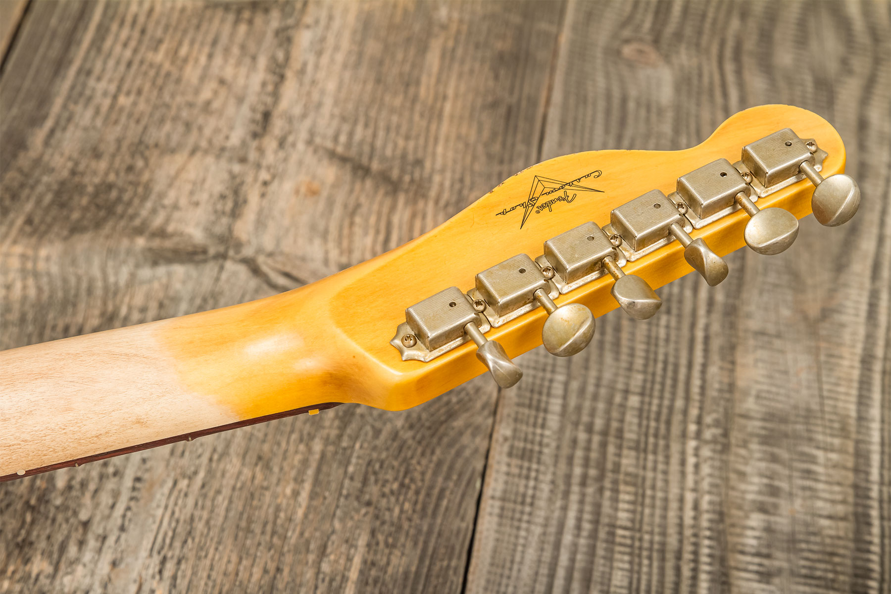 Fender Custom Shop Tele 1960 2s Ht Rw #r133843 - Relic Natural Blonde - E-Gitarre in Teleform - Variation 8