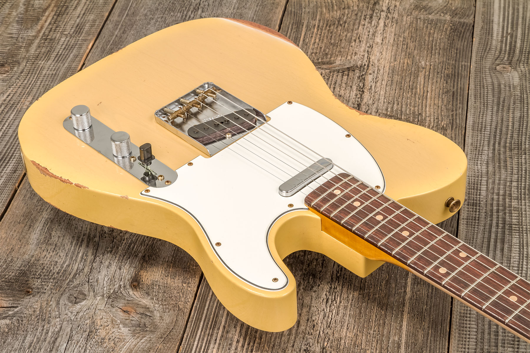 Fender Custom Shop Tele 1960 2s Ht Rw #r133843 - Relic Natural Blonde - E-Gitarre in Teleform - Variation 2
