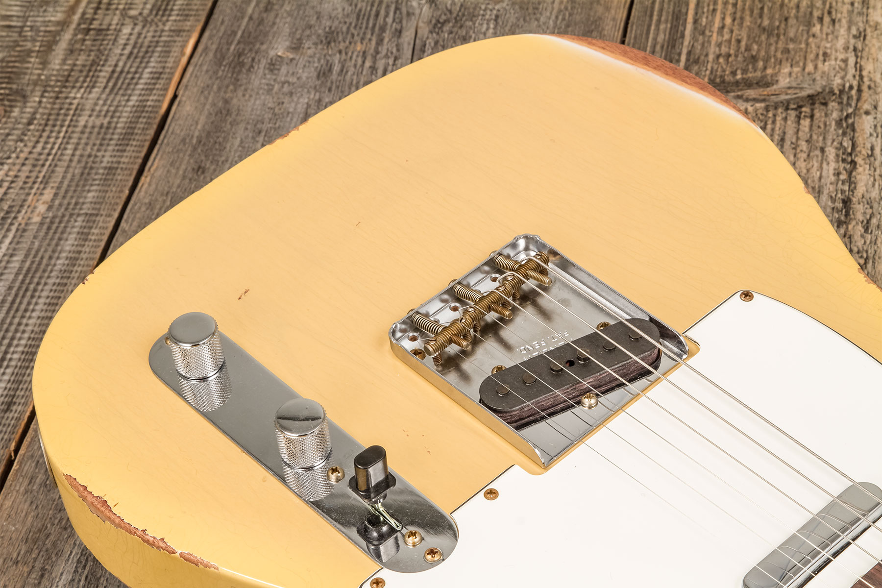 Fender Custom Shop Tele 1960 2s Ht Rw #r133843 - Relic Natural Blonde - E-Gitarre in Teleform - Variation 3