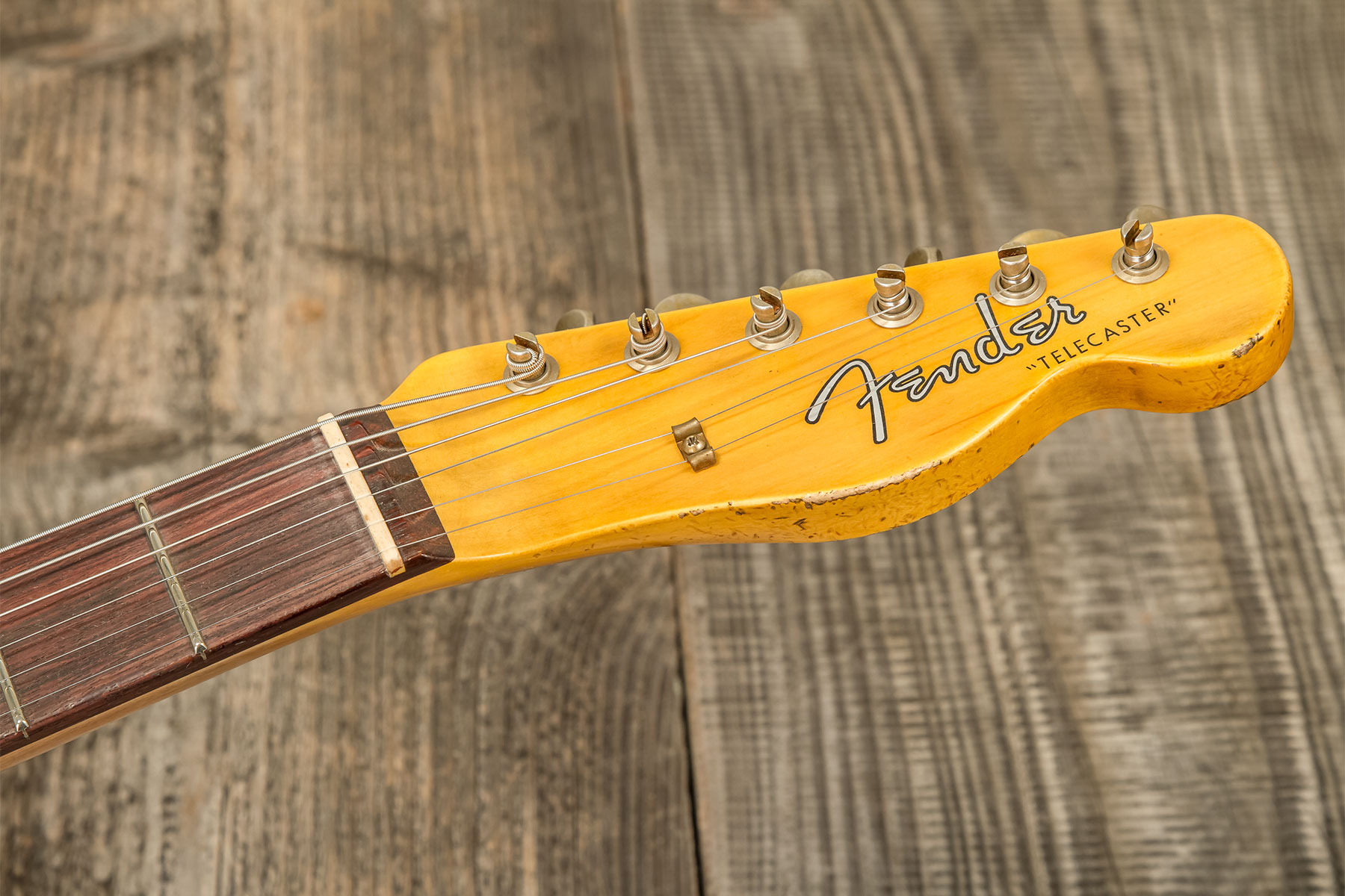 Fender Custom Shop Tele 1960 2s Ht Rw #r133843 - Relic Natural Blonde - E-Gitarre in Teleform - Variation 7