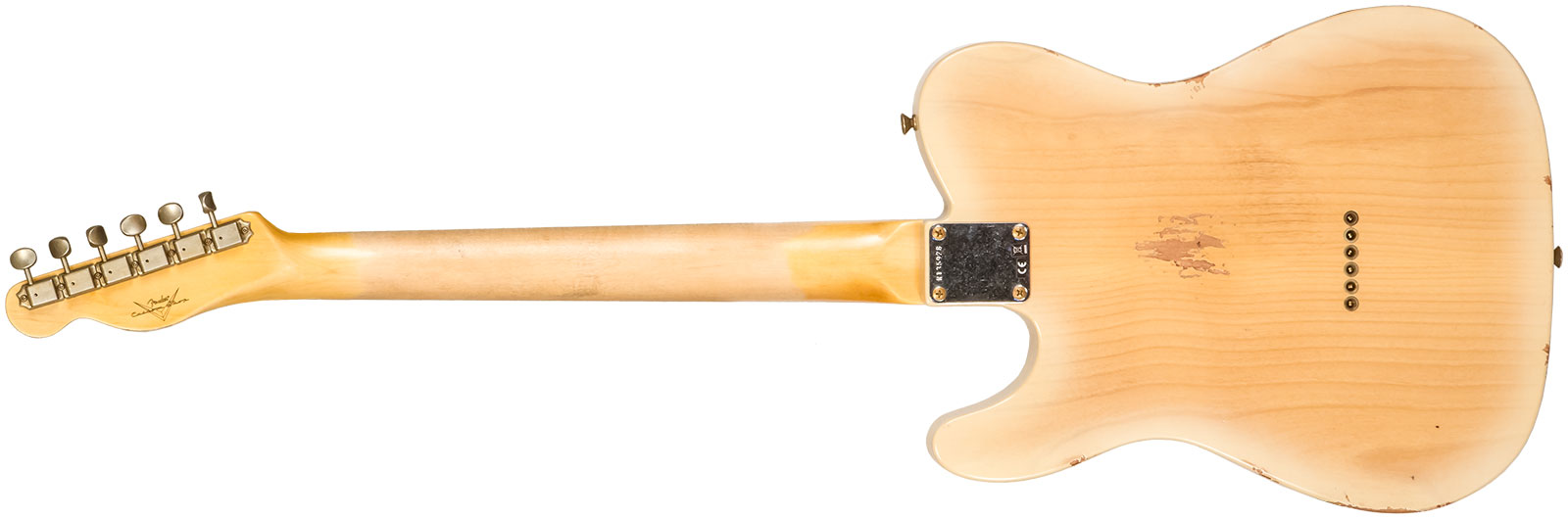 Fender Custom Shop Tele 1960 2s Ht Rw #r135928 - Relic Natural Blonde - E-Gitarre in Teleform - Variation 1