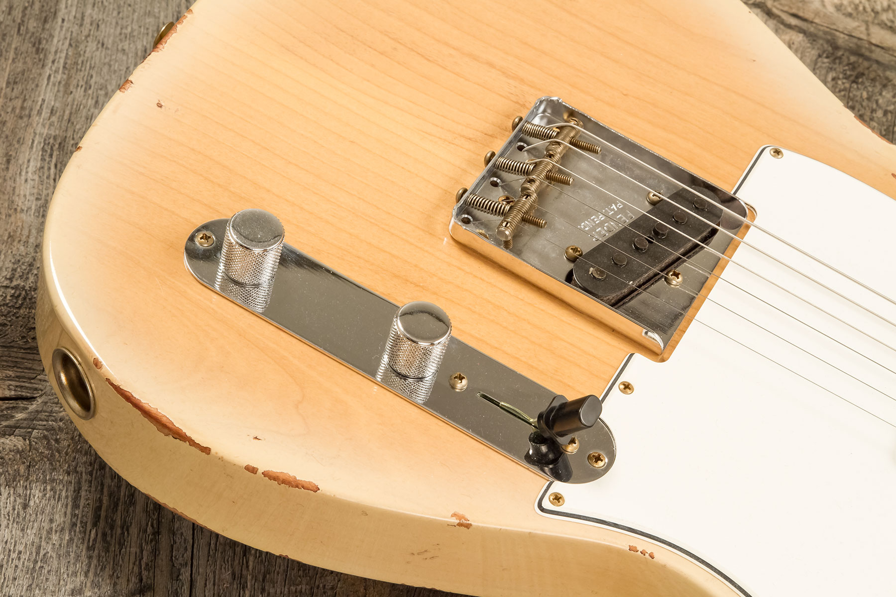 Fender Custom Shop Tele 1960 2s Ht Rw #r135928 - Relic Natural Blonde - E-Gitarre in Teleform - Variation 3