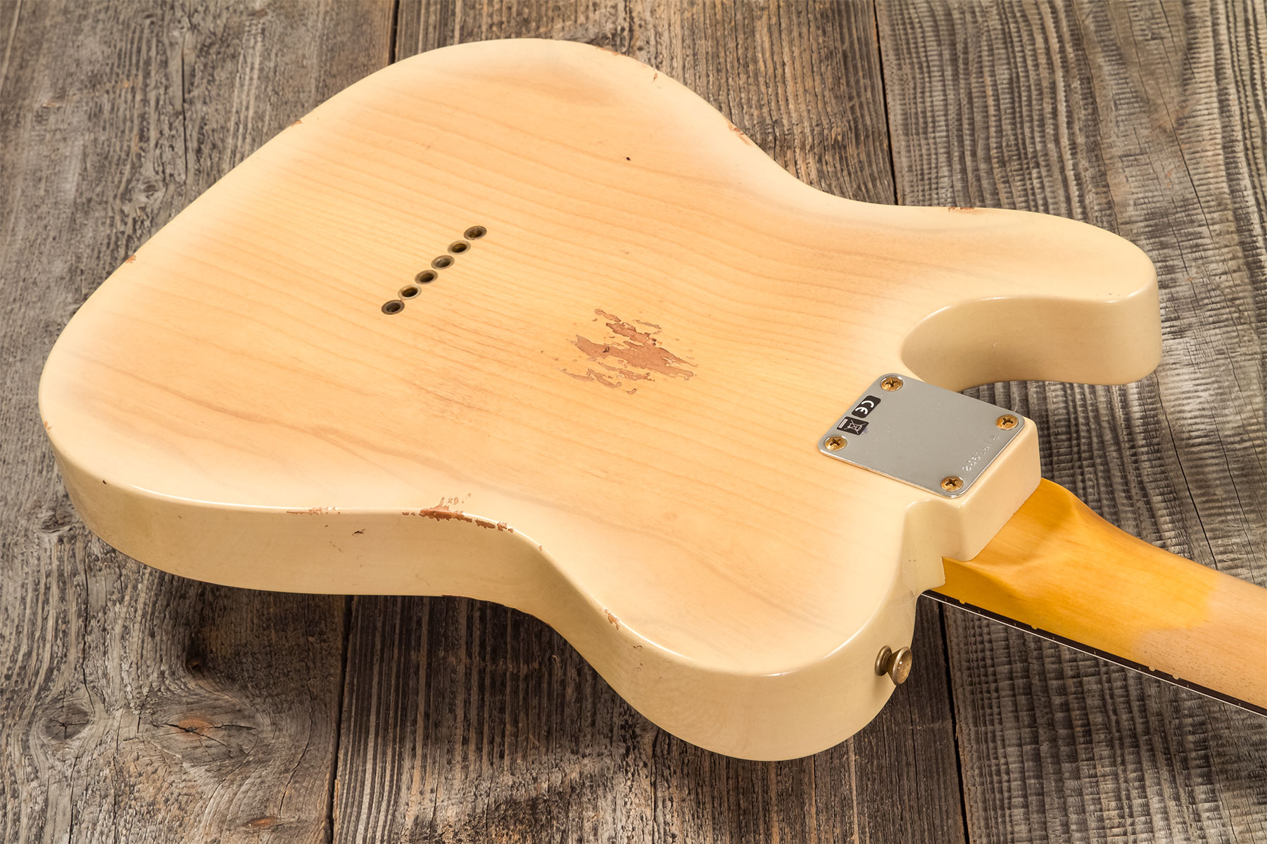 Fender Custom Shop Tele 1960 2s Ht Rw #r135928 - Relic Natural Blonde - E-Gitarre in Teleform - Variation 5
