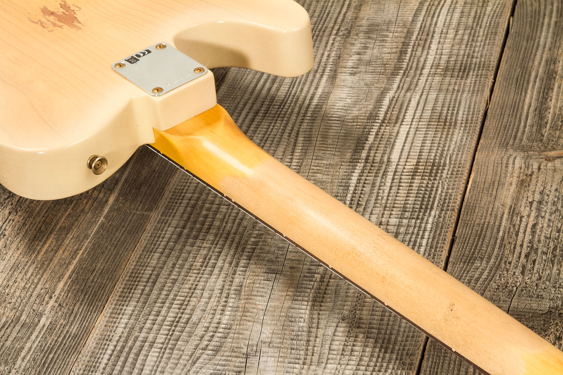 Fender Custom Shop Tele 1960 2s Ht Rw #r135928 - Relic Natural Blonde - E-Gitarre in Teleform - Variation 6